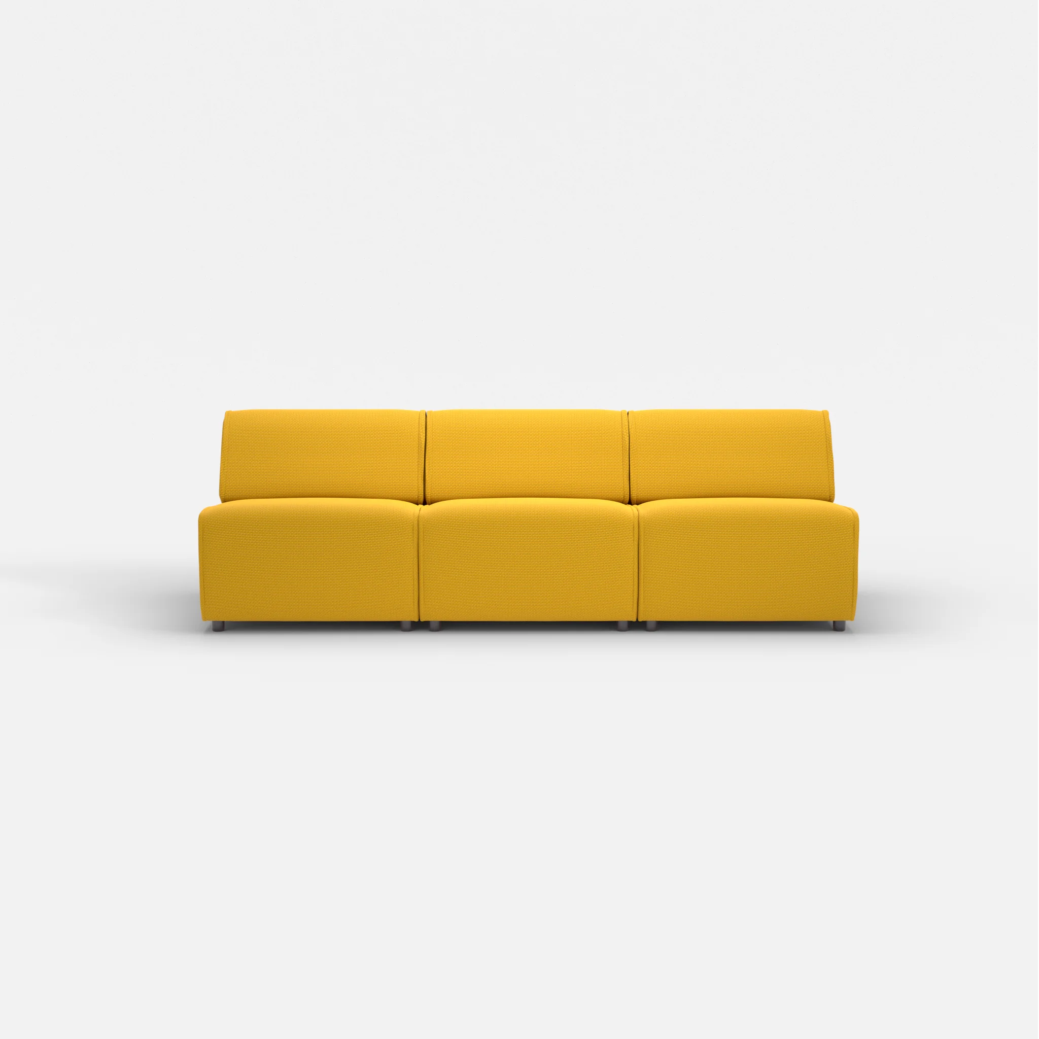 3 Sitzer Sofa Belleform ohne Armlehne 2 nabucco3019 in Curry von vorne