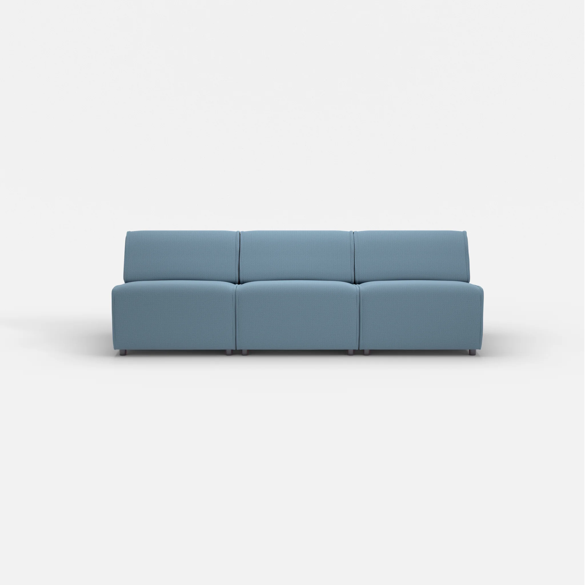 3 Sitzer Sofa Belleform ohne Armlehne 2 nabucco6043 in Blau von vorne