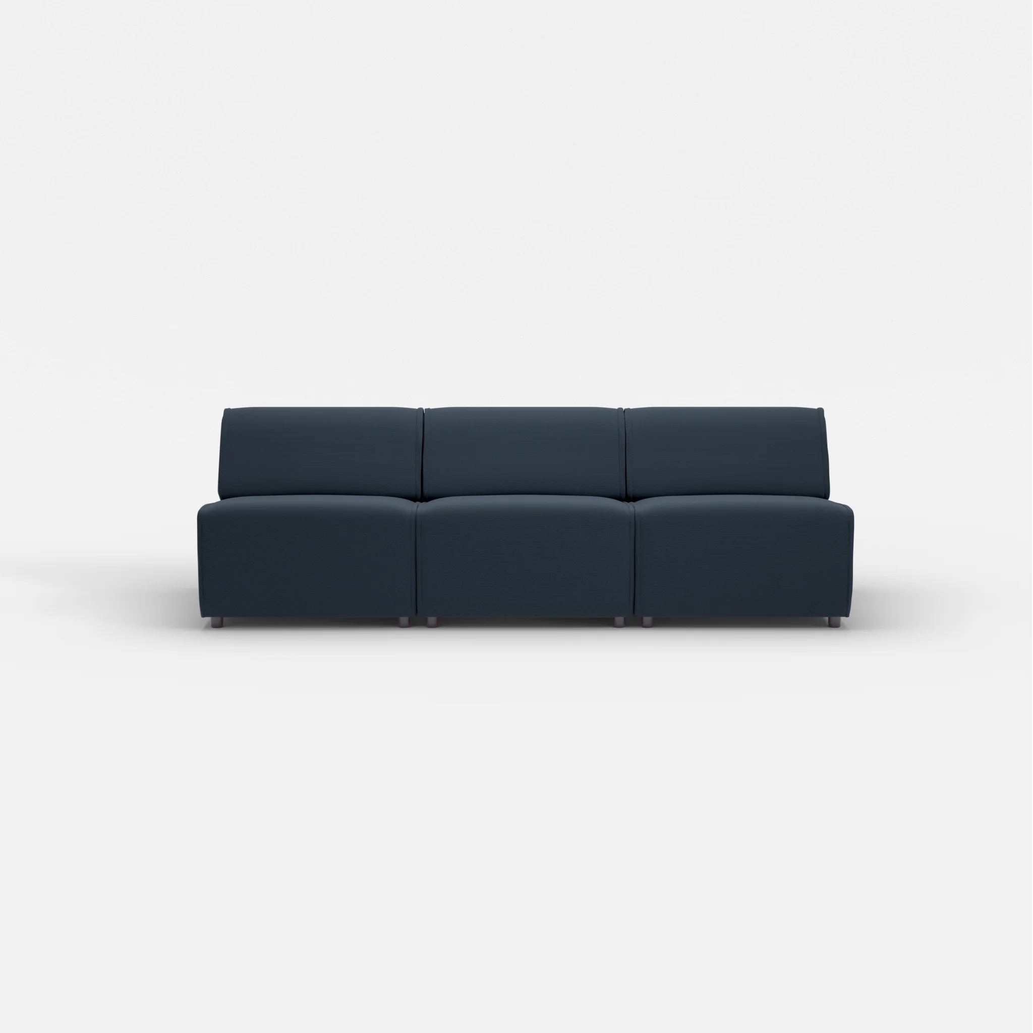 3 Sitzer Sofa Belleform ohne Armlehne 2 nabucco6098 in Dunkelblau von vorne