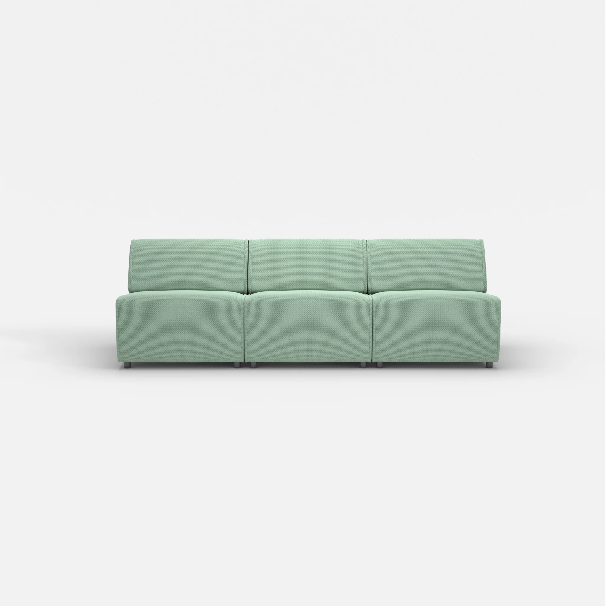 3 Sitzer Sofa Belleform ohne Armlehne 2 nabucco7030 in Türkis von vorne