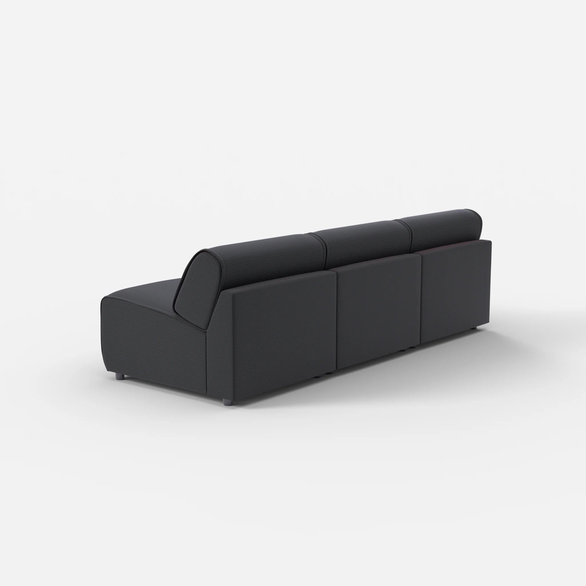 3 Sitzer Sofa Belleform ohne Armlehne 2 nabucco8019 in Anthrazit von hinten