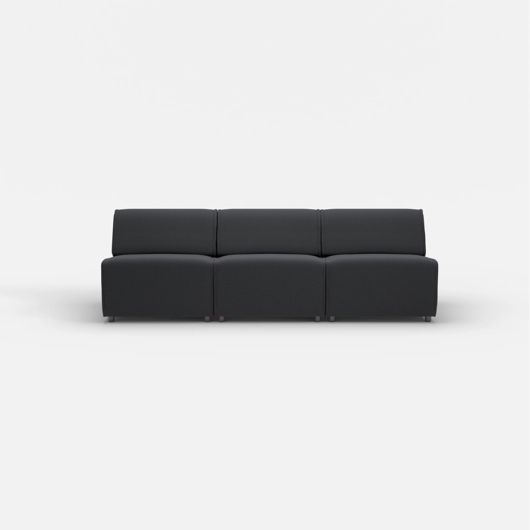 3 Sitzer Sofa Belleform ohne Armlehne 2 nabucco8019 in Anthrazit von vorne