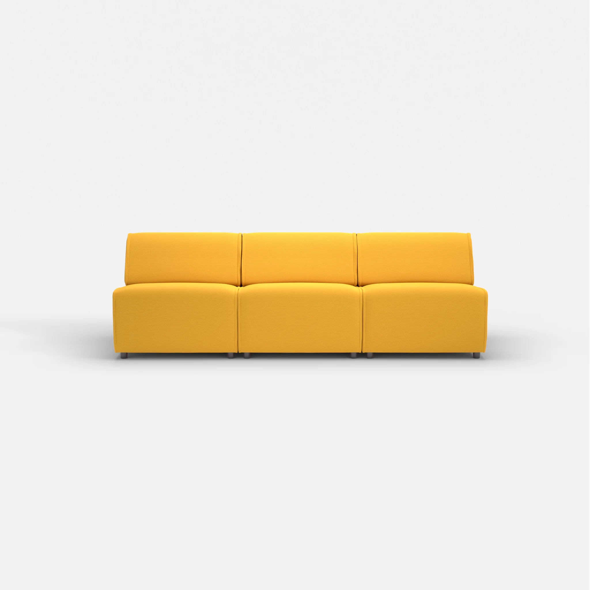 3 Sitzer Sofa Belleform ohne Armlehne 2 novumcurry in Curry von vorne