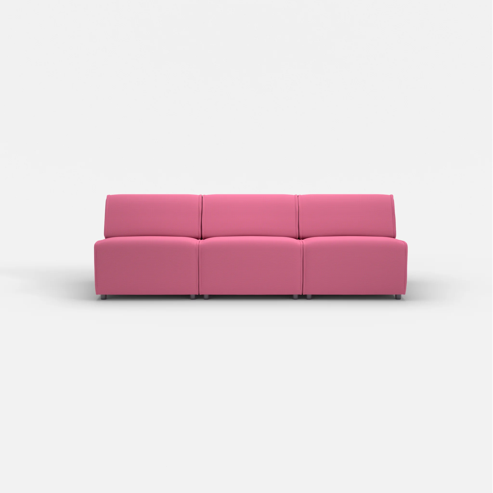 3 Sitzer Sofa Belleform ohne Armlehne 2 novumlitchi in Violett von vorne