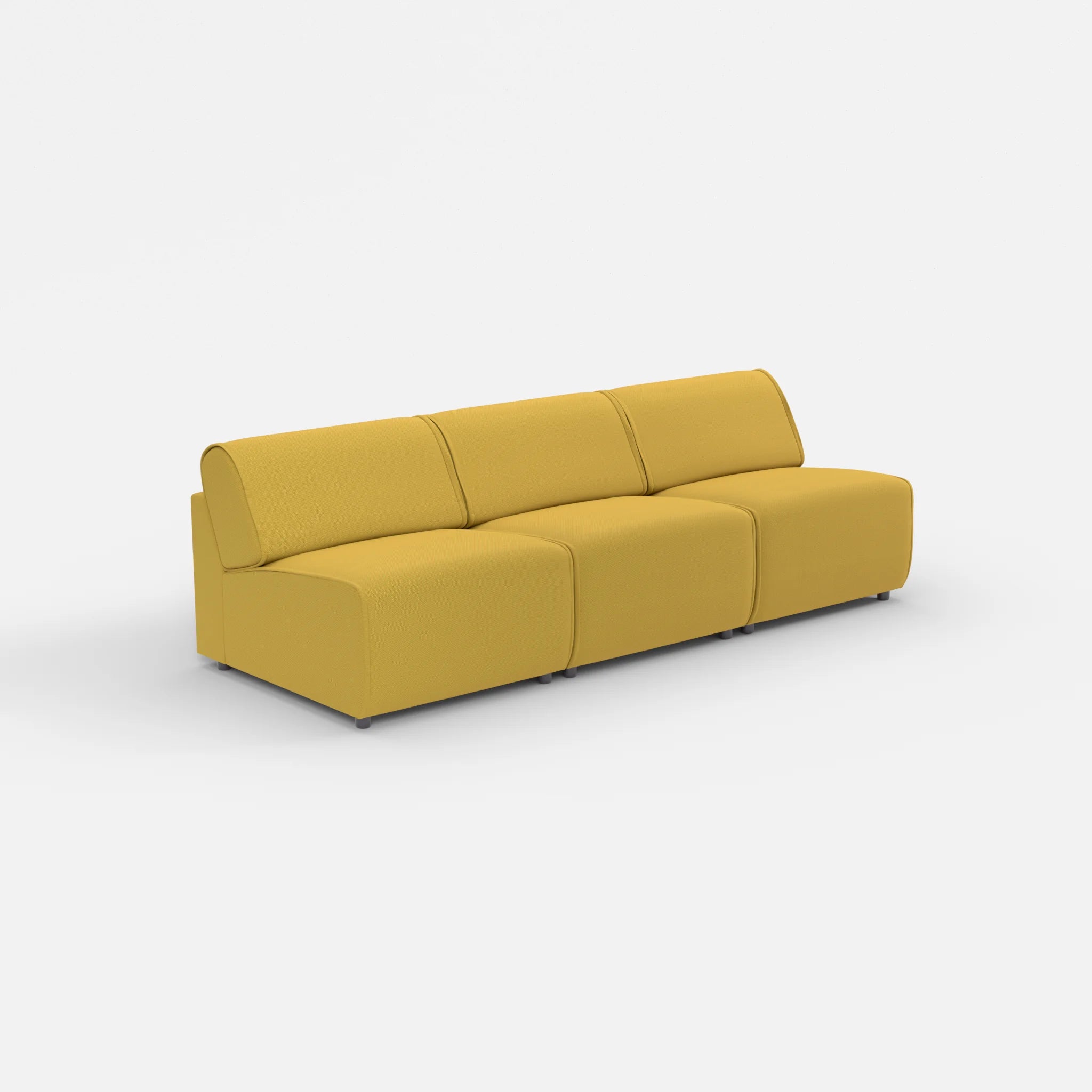 3 Sitzer Sofa Belleform ohne Armlehne 2 novumtivoli in Hellgrün von der Seite