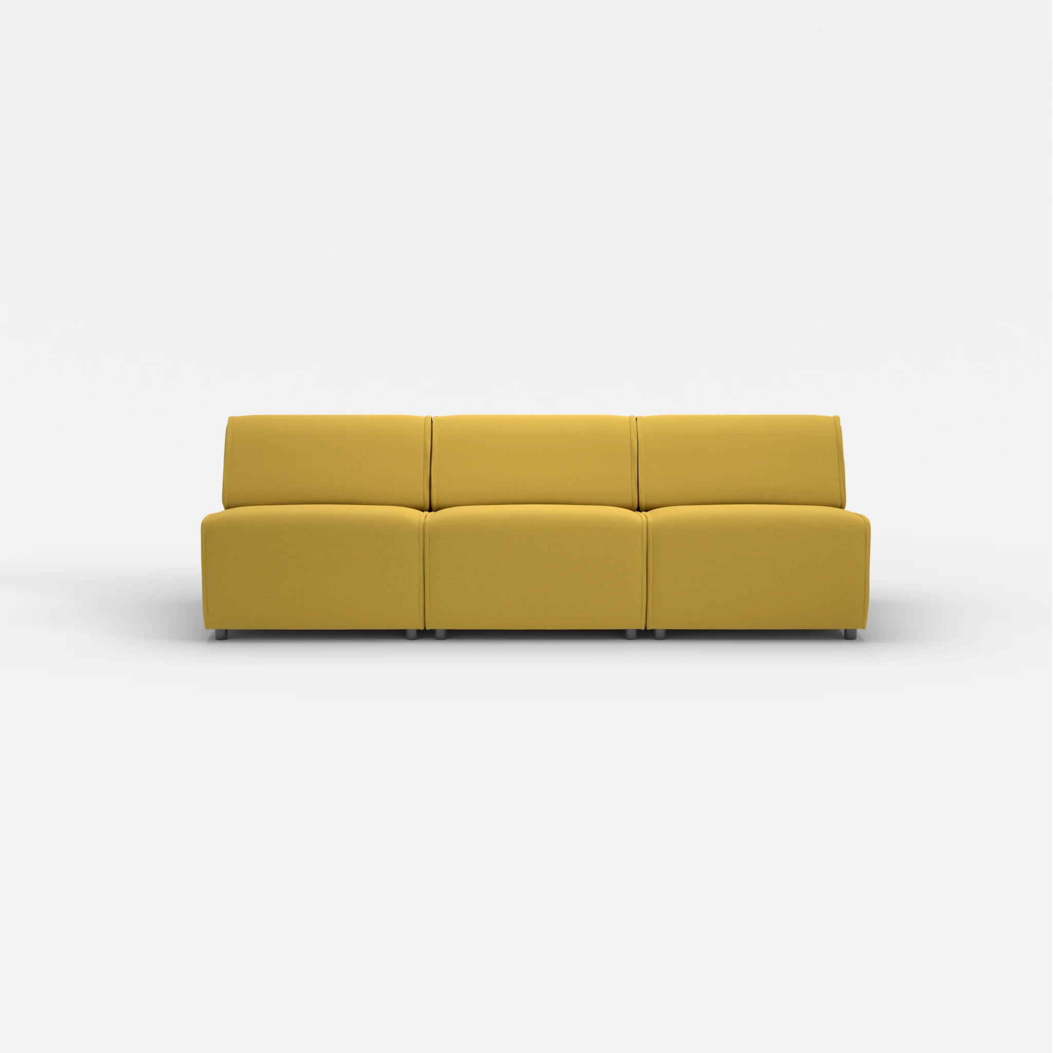 3 Sitzer Sofa Belleform ohne Armlehne 2 novumtivoli in Hellgrün von vorne