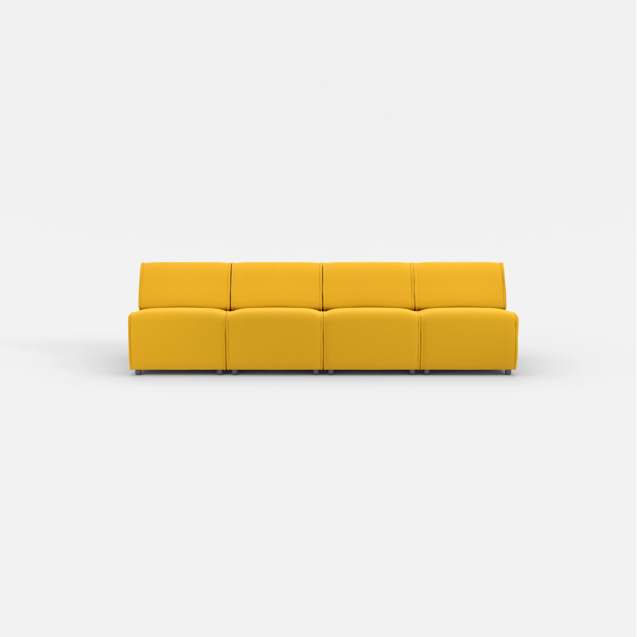 4 Sitzer Sofa Belleform ohne Armlehne 1 nabucco3019 in Curry von vorne