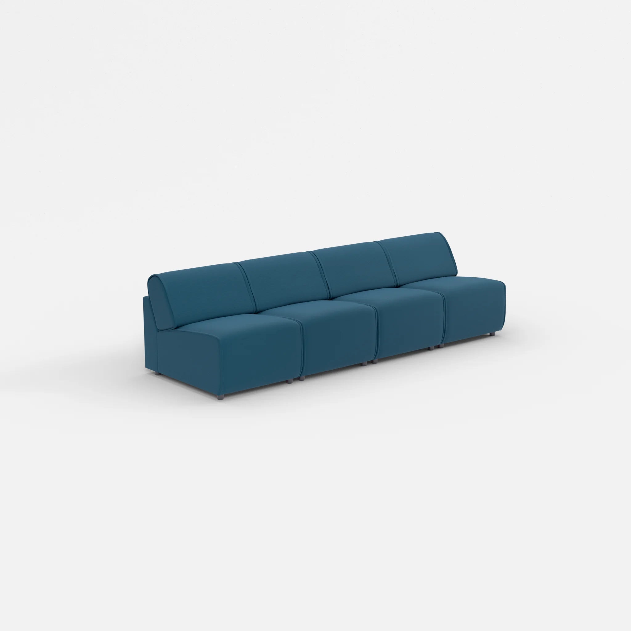 4 Sitzer Sofa Belleform ohne Armlehne 1 nabucco6075 in Blau von der Seite