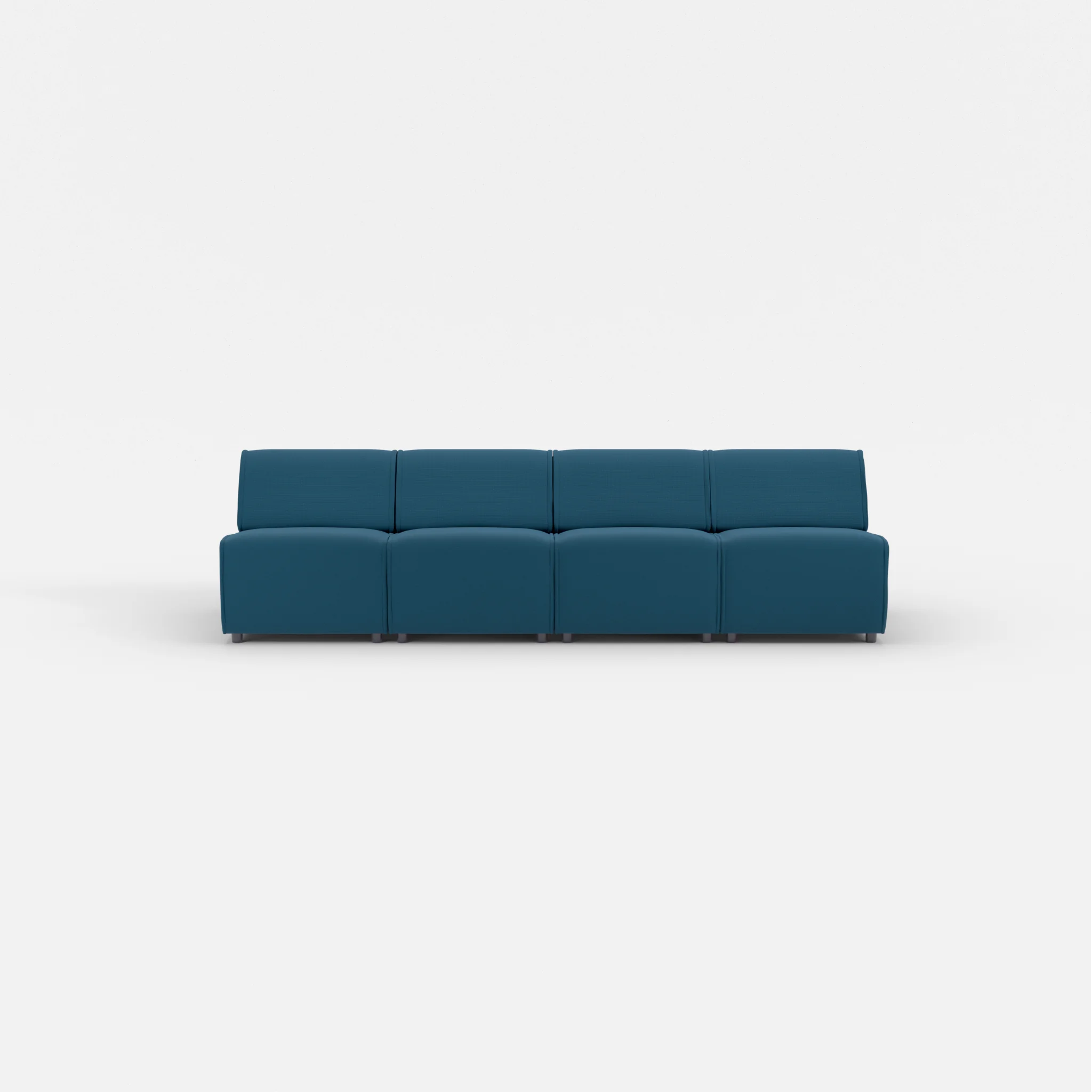 4 Sitzer Sofa Belleform ohne Armlehne 1 nabucco6075 in Blau von vorne