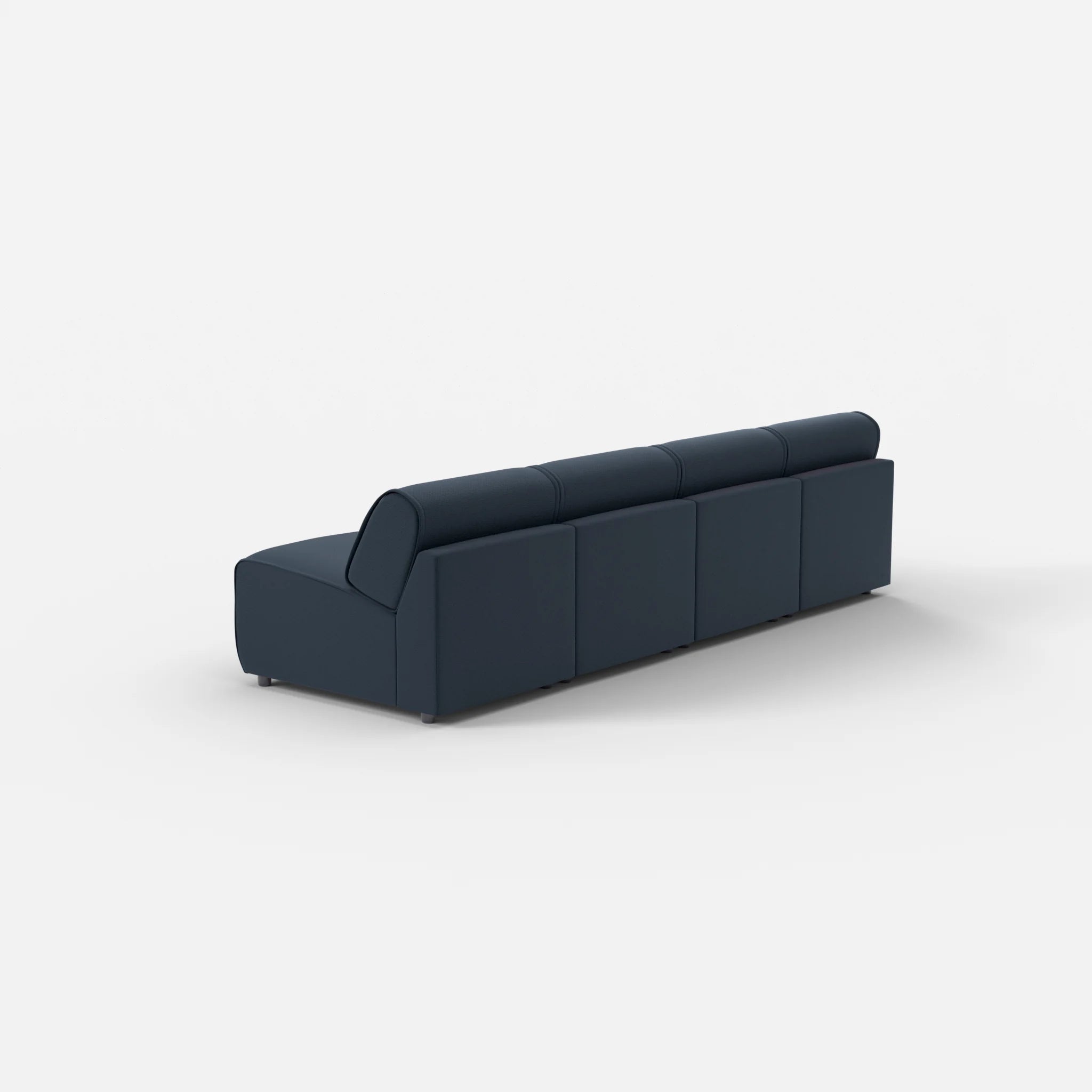 4 Sitzer Sofa Belleform ohne Armlehne 1 nabucco6098 in Dunkelblau von hinten