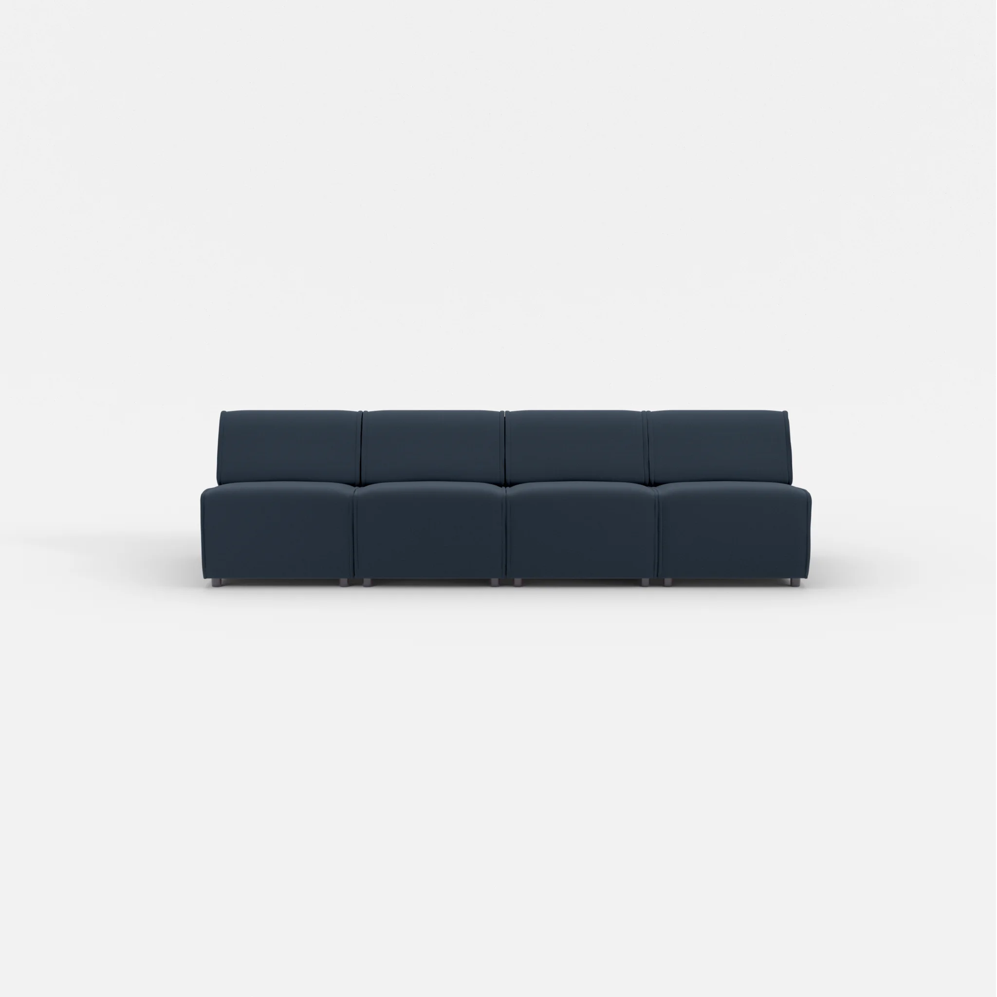 4 Sitzer Sofa Belleform ohne Armlehne 1 nabucco6098 in Dunkelblau von vorne