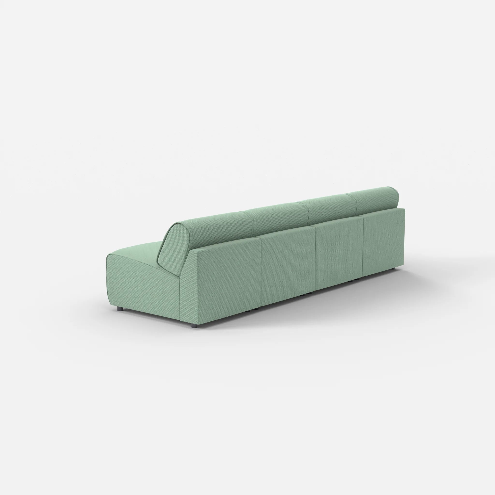 4 Sitzer Sofa Belleform ohne Armlehne 1 nabucco7030 in Türkis von hinten