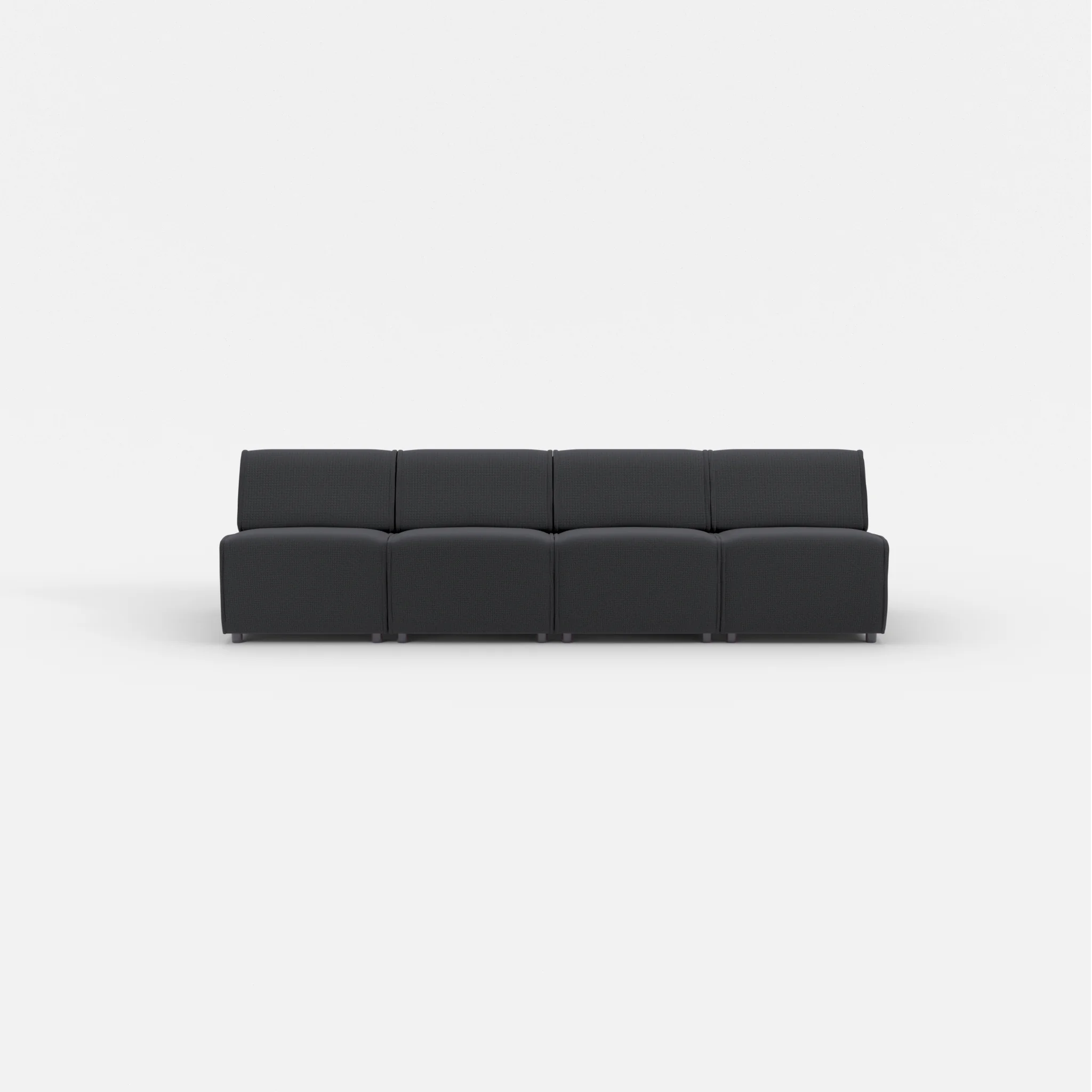 4 Sitzer Sofa Belleform ohne Armlehne 1 nabucco8019 in Anthrazit von vorne