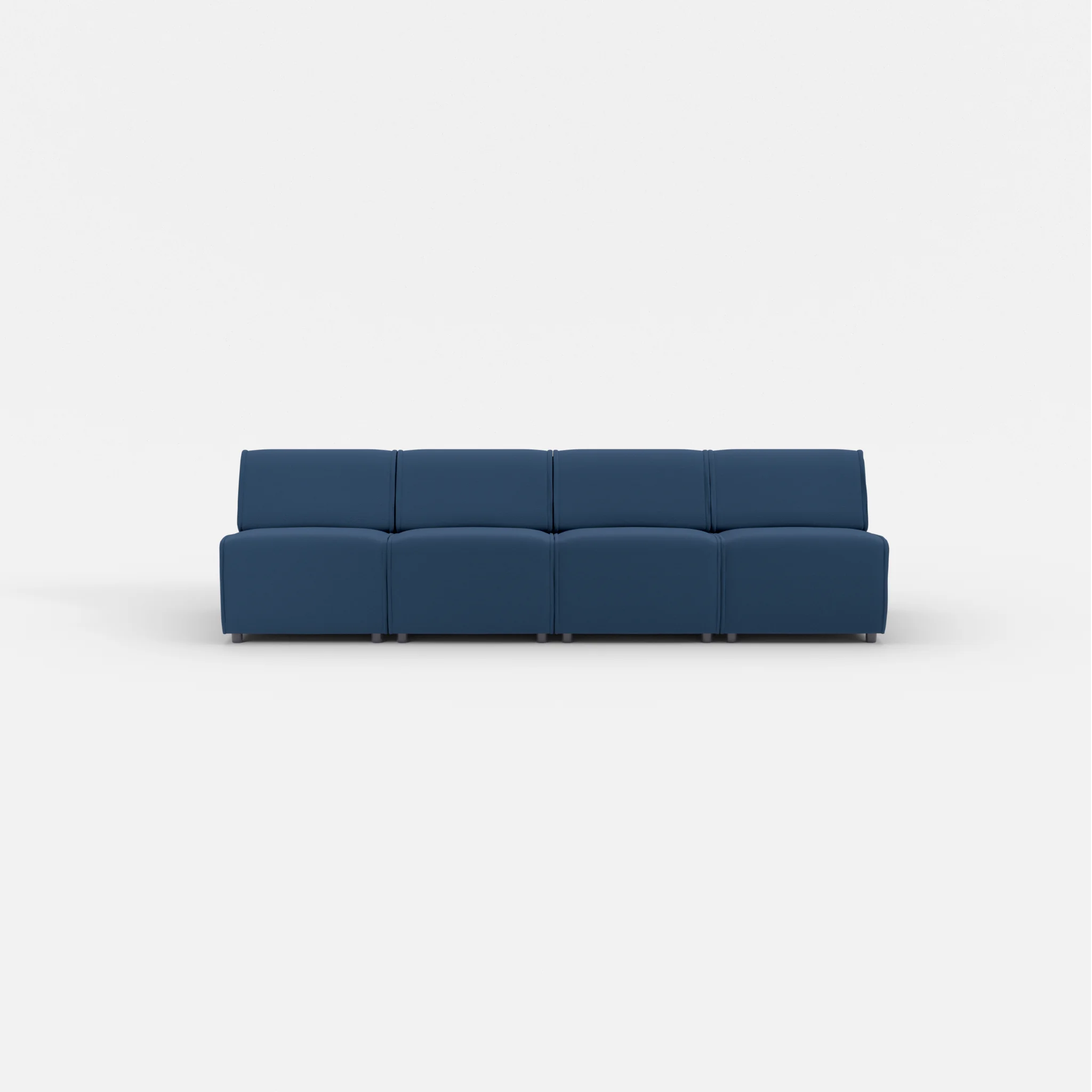 4 Sitzer Sofa Belleform ohne Armlehne 1 novumamur in Navy von vorne