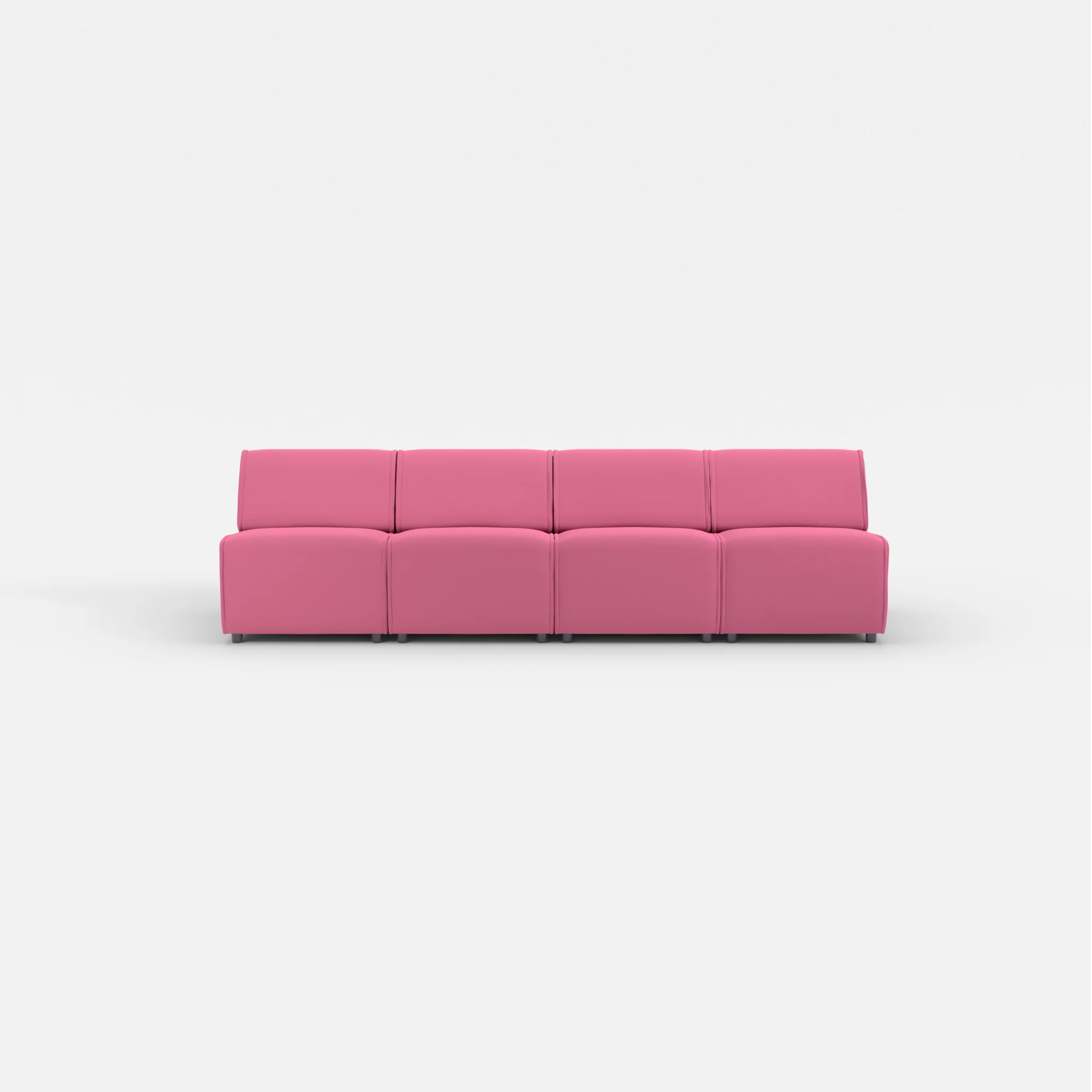 4 Sitzer Sofa Belleform ohne Armlehne 1 novumlitchi in Violett von vorne