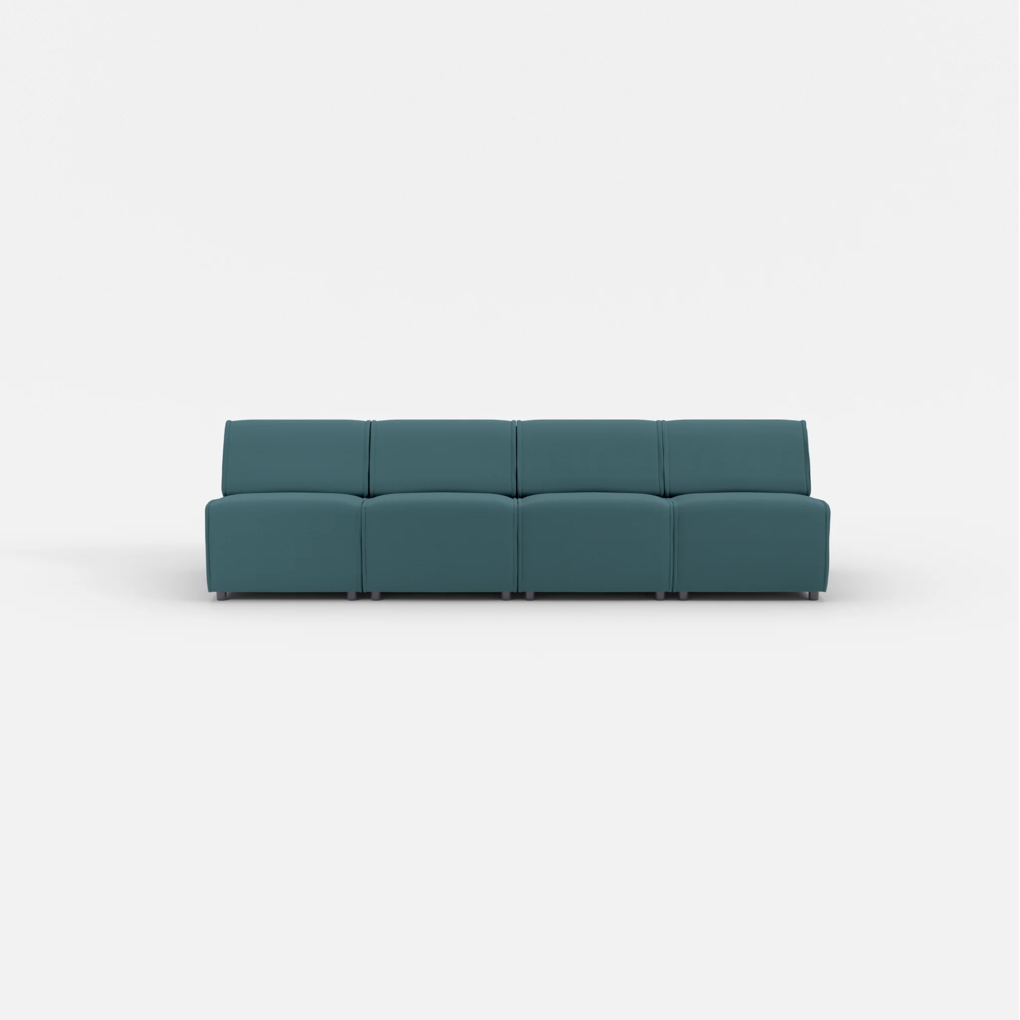 4 Sitzer Sofa Belleform ohne Armlehne 1 novumsamoa in Dunkelblau von vorne