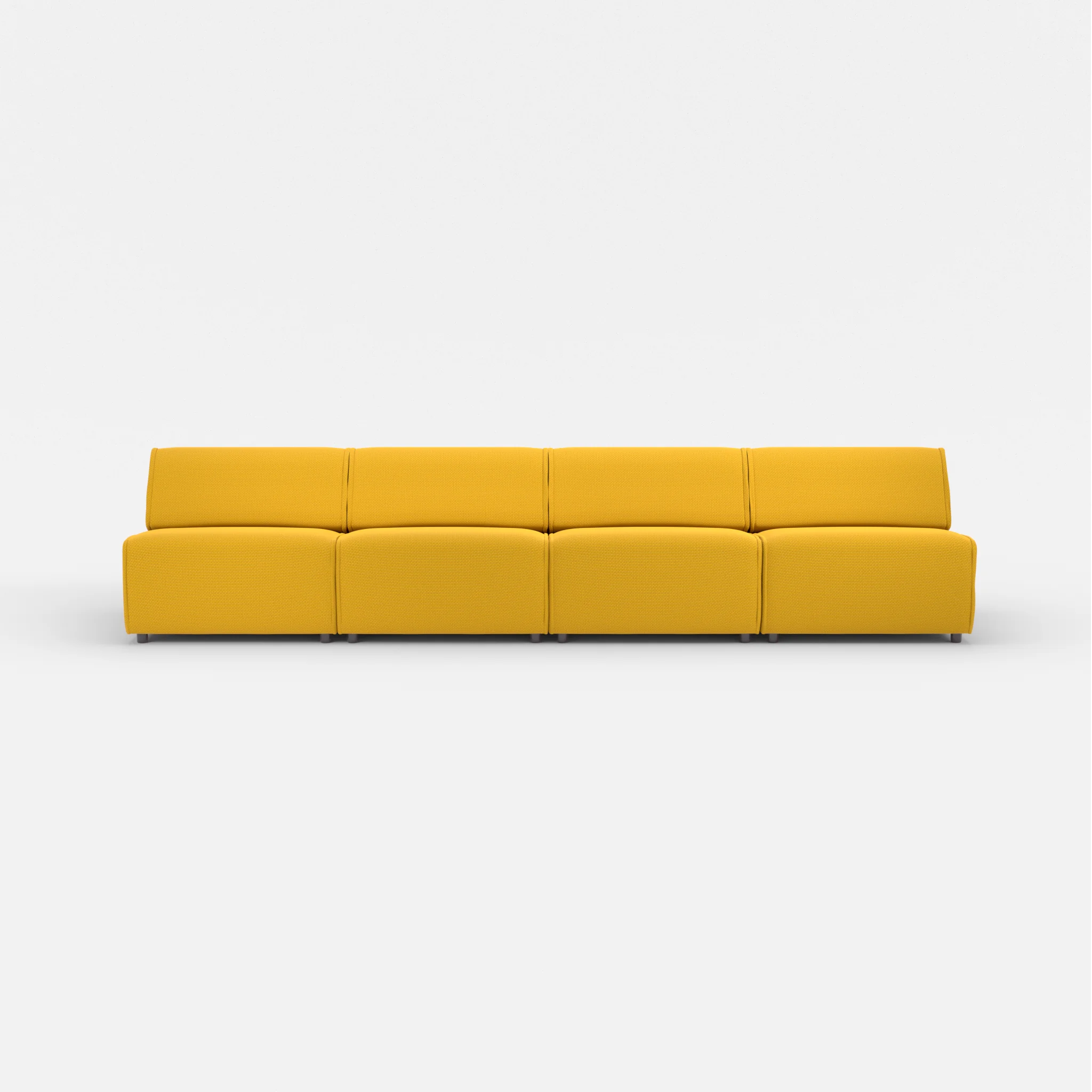 4 Sitzer Sofa Belleform ohne Armlehne 3 nabucco3019 in Curry von vorne