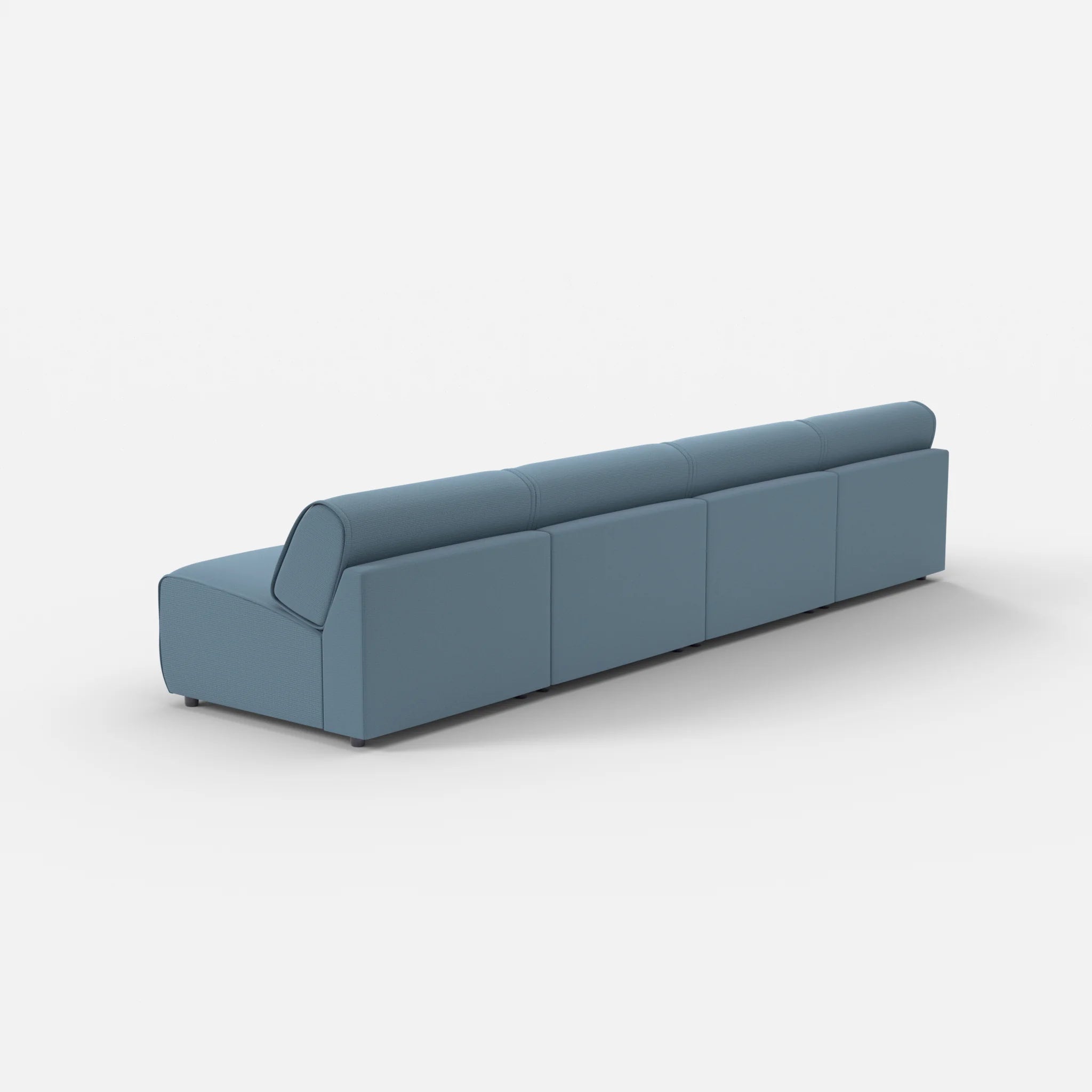 4 Sitzer Sofa Belleform ohne Armlehne 3 nabucco6043 in Blau von hinten