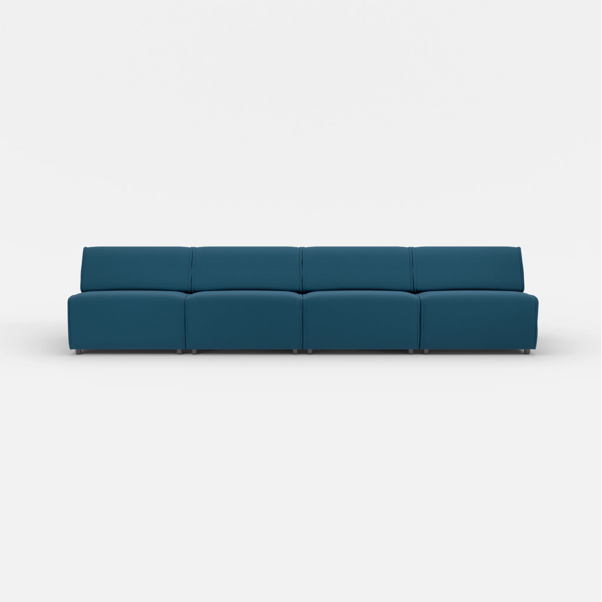 4 Sitzer Sofa Belleform ohne Armlehne 3 nabucco6075 in Blau von vorne