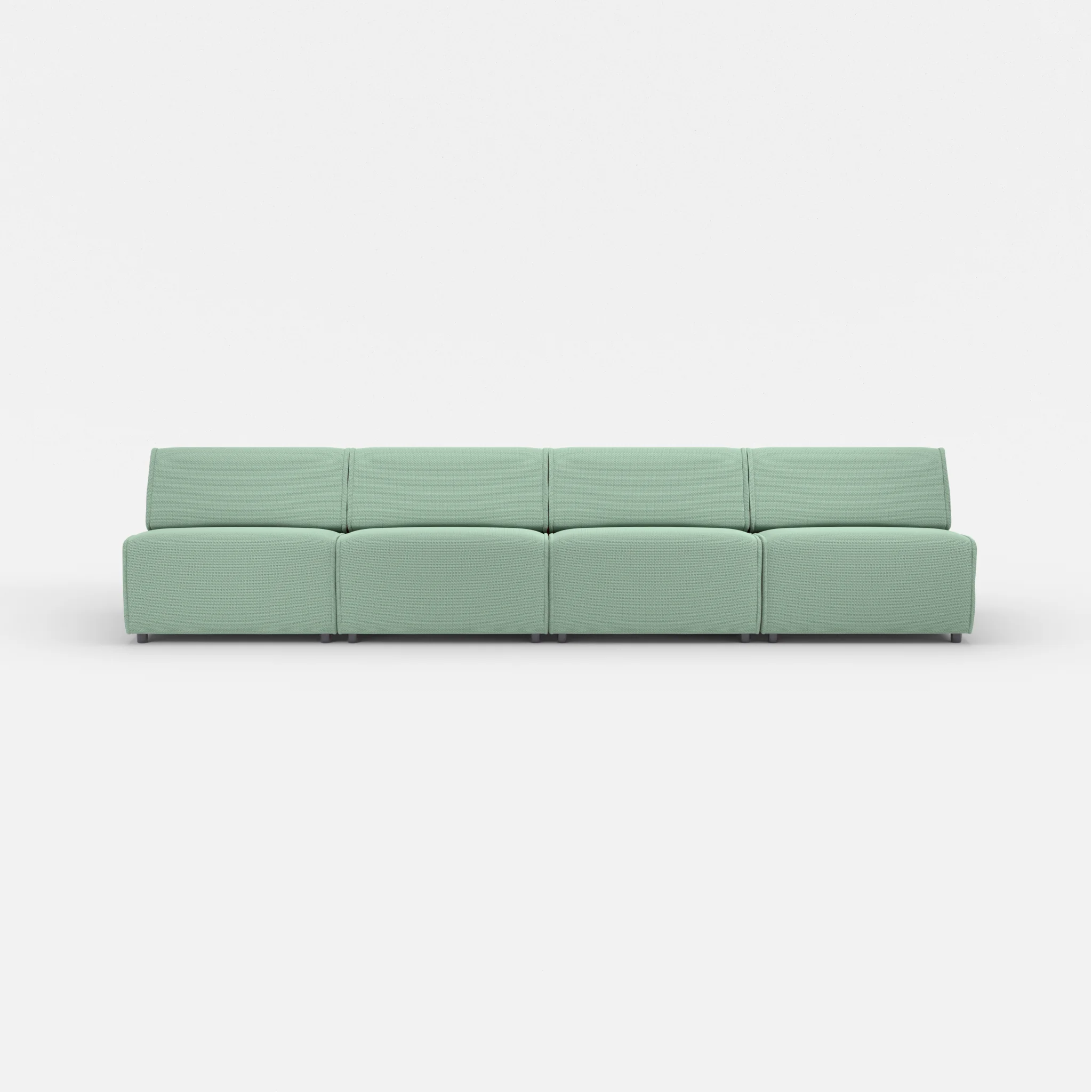 4 Sitzer Sofa Belleform ohne Armlehne 3 nabucco7030 in Türkis von vorne