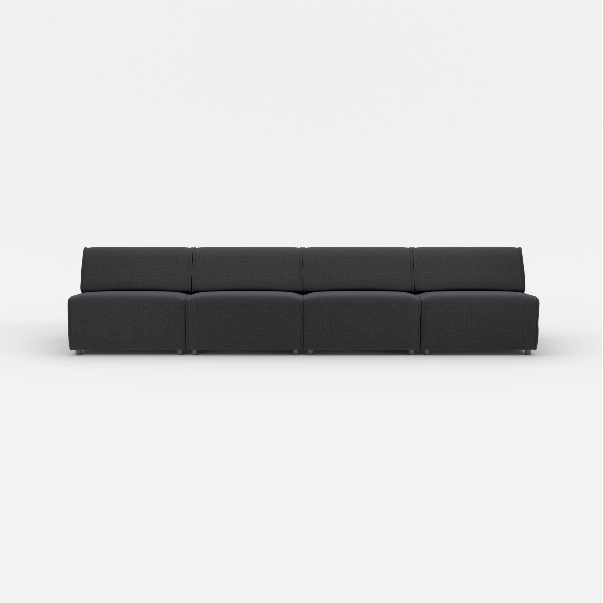 4 Sitzer Sofa Belleform ohne Armlehne 3 nabucco8019 in Anthrazit von vorne