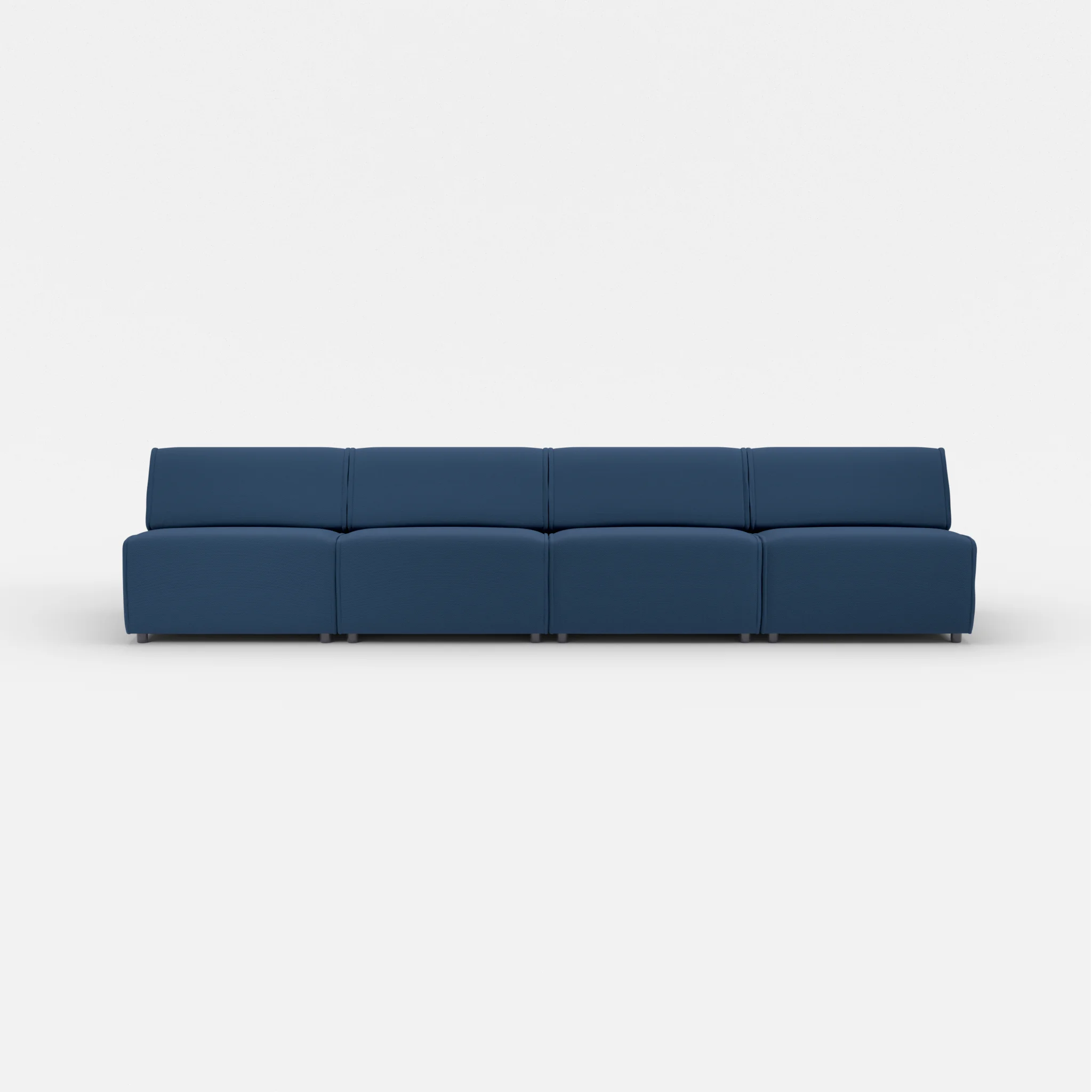 4 Sitzer Sofa Belleform ohne Armlehne 3 novumamur in Navy von vorne