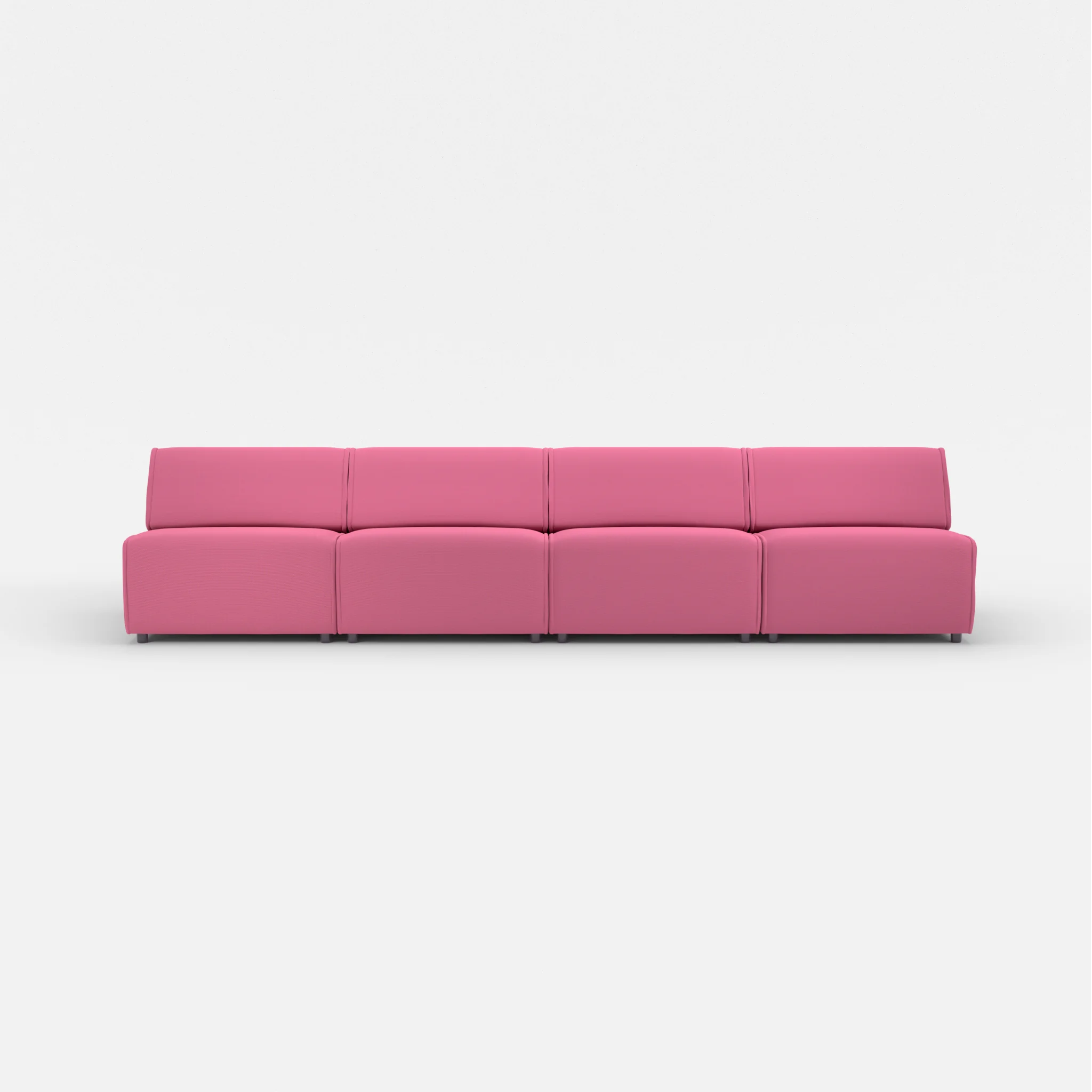4 Sitzer Sofa Belleform ohne Armlehne 3 novumlitchi in Violett von vorne