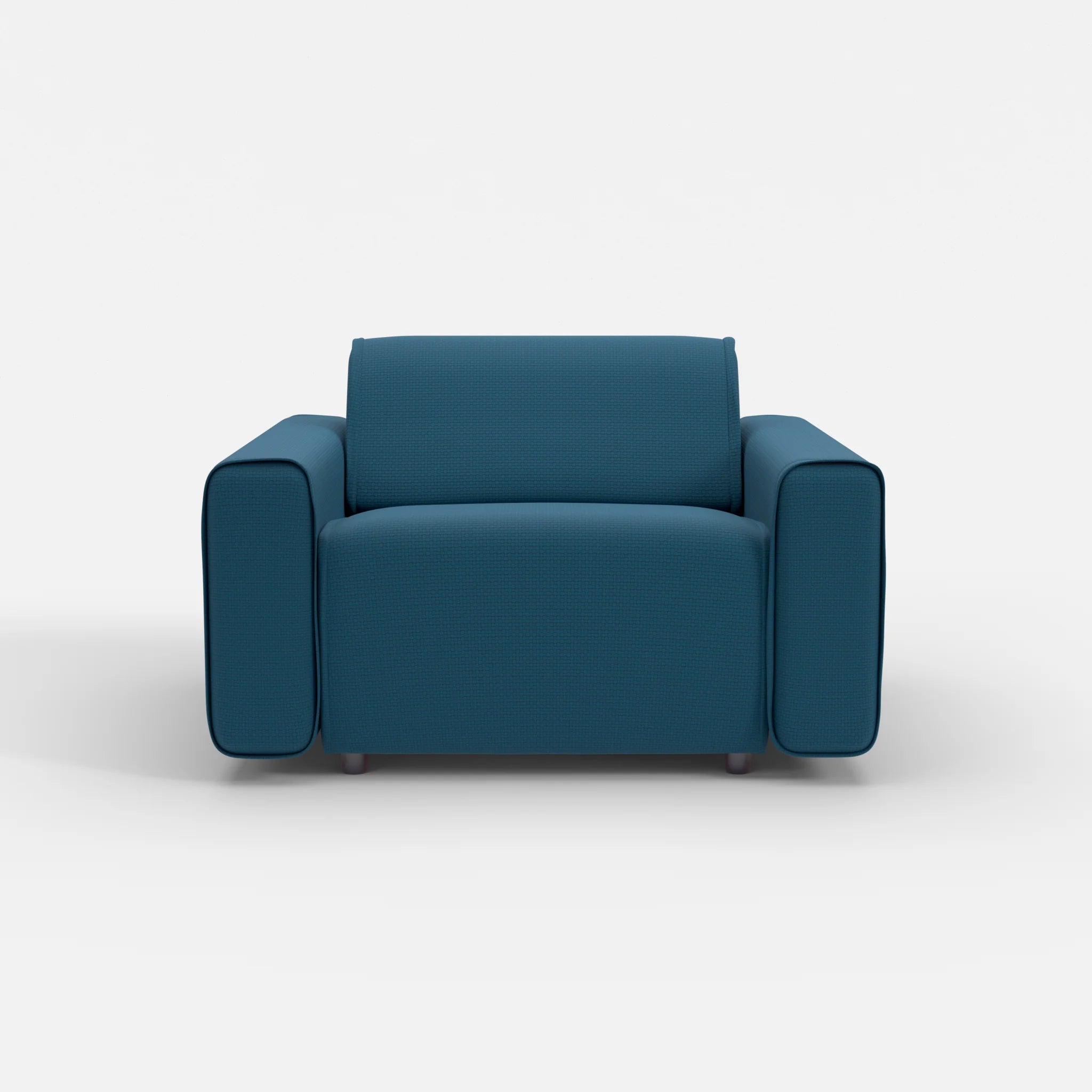 Sessel Belleform mit breiter Armlehne 2 nabucco6075 in Blau von vorne