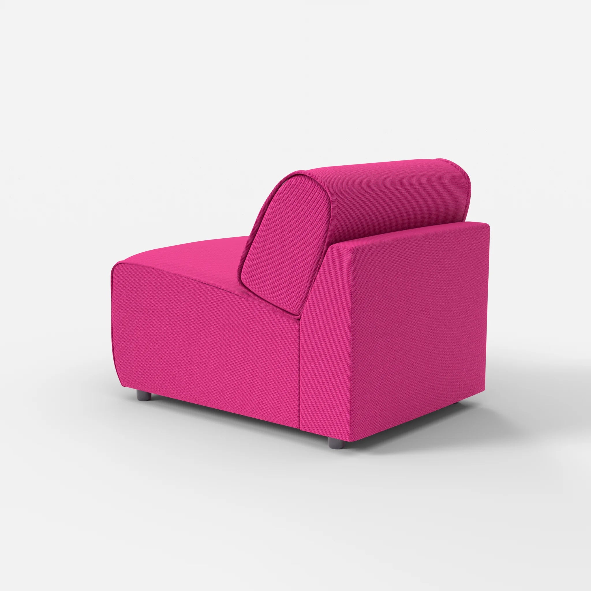 Sessel Belleform ohne Armlehne 1 novummagenta in Magenta von hinten