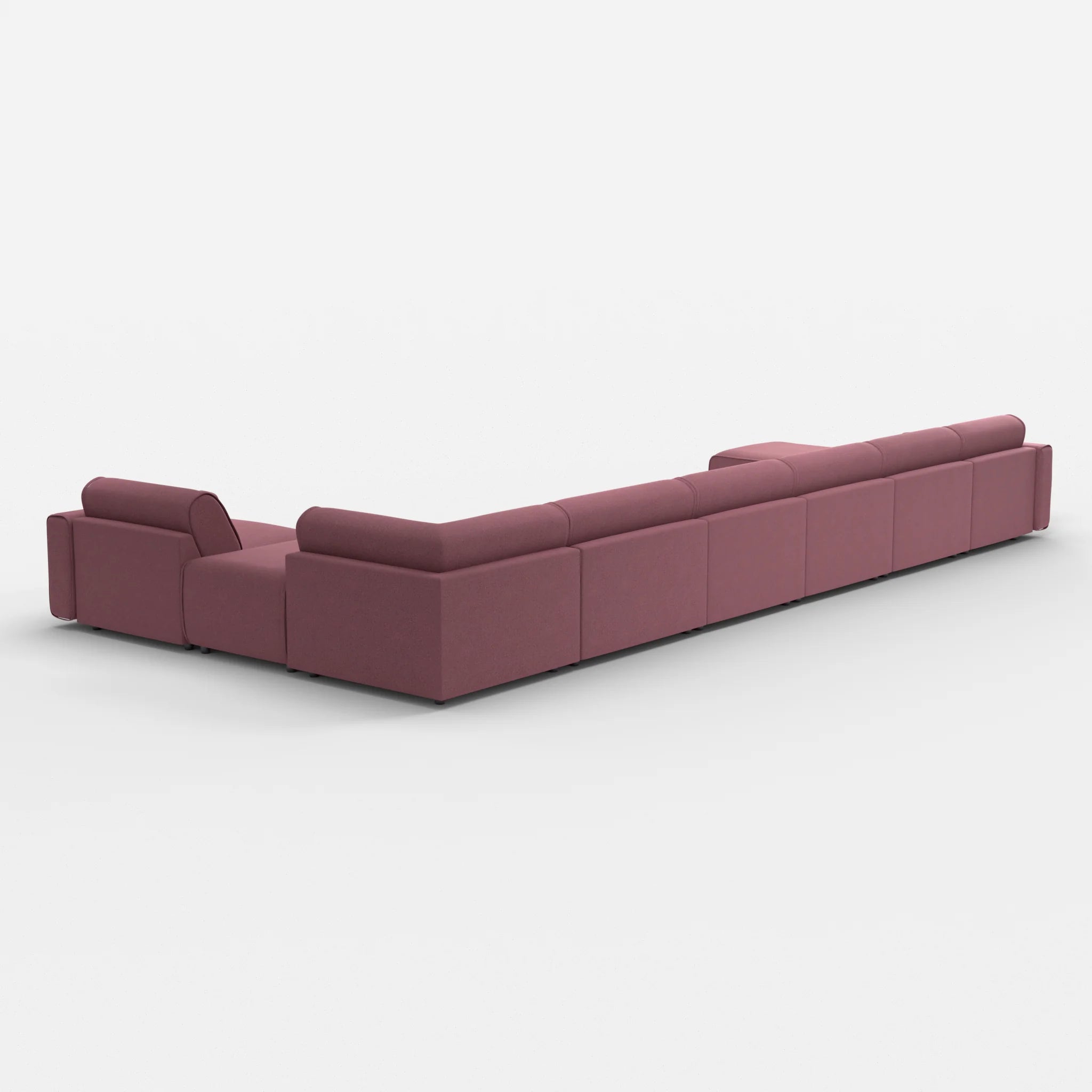 Sofalandschaft Belleform mit Armlehnen 1 dama0041 in Violett von hinten