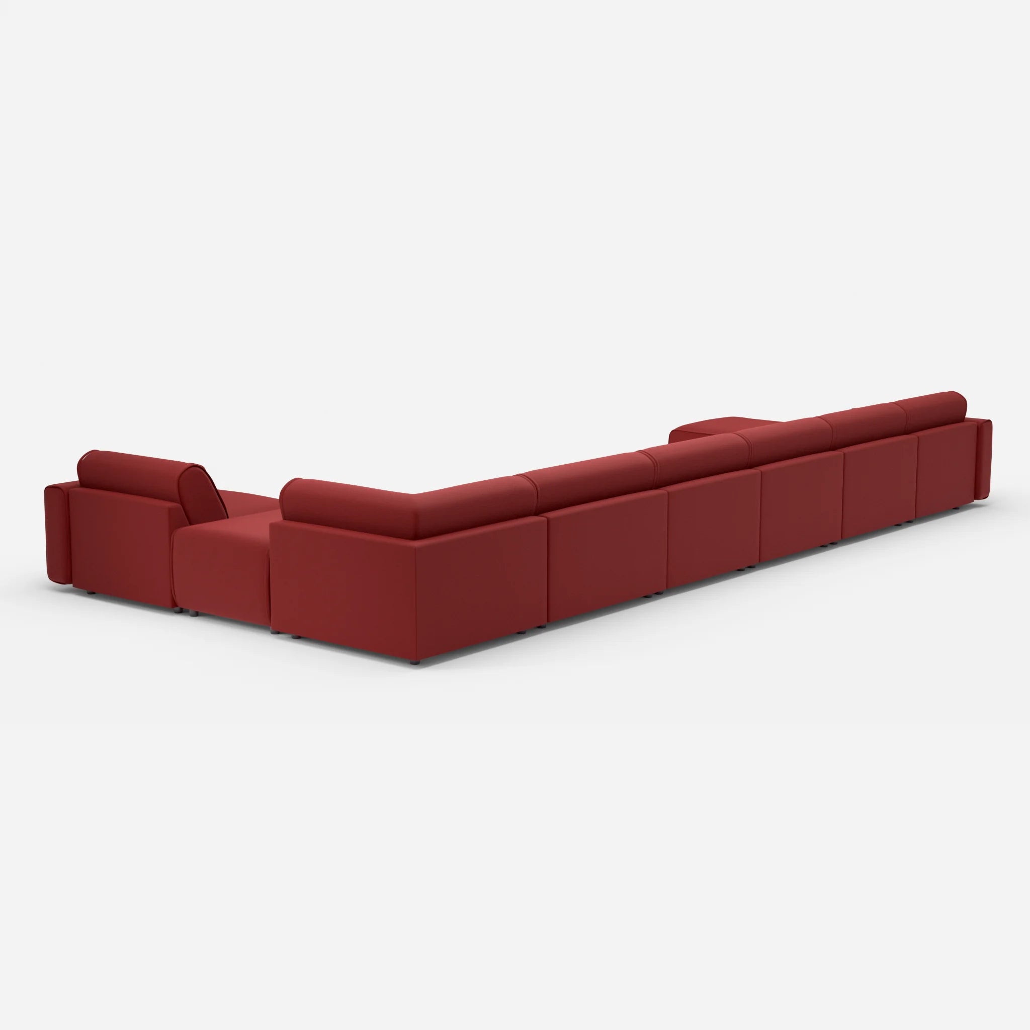 Sofalandschaft Belleform mit Armlehnen 1 nabucco4021 in Rot von hinten