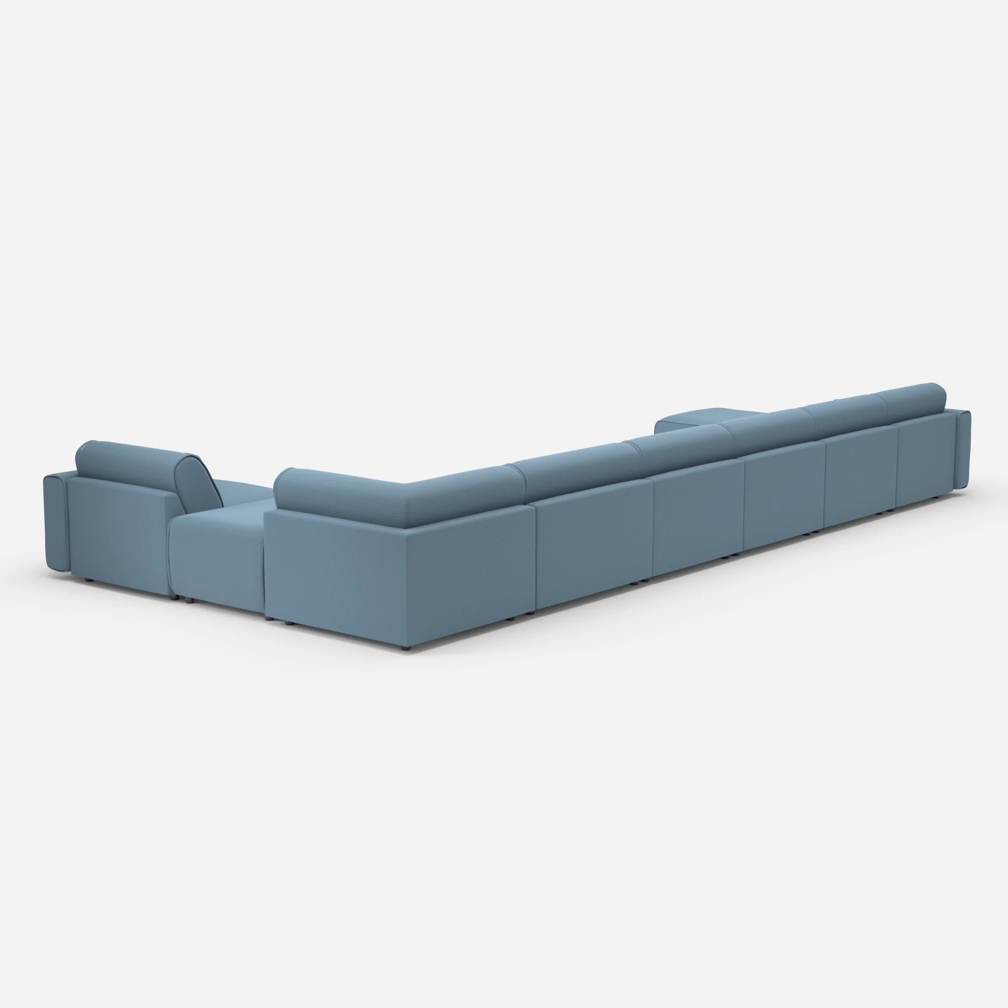 Sofalandschaft Belleform mit Armlehnen 1 nabucco6043 in Blau von hinten