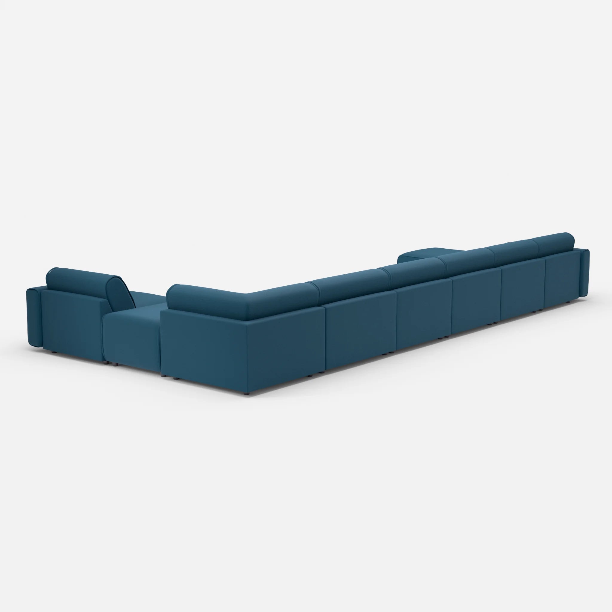 Sofalandschaft Belleform mit Armlehnen 1 nabucco6075 in Blau von hinten