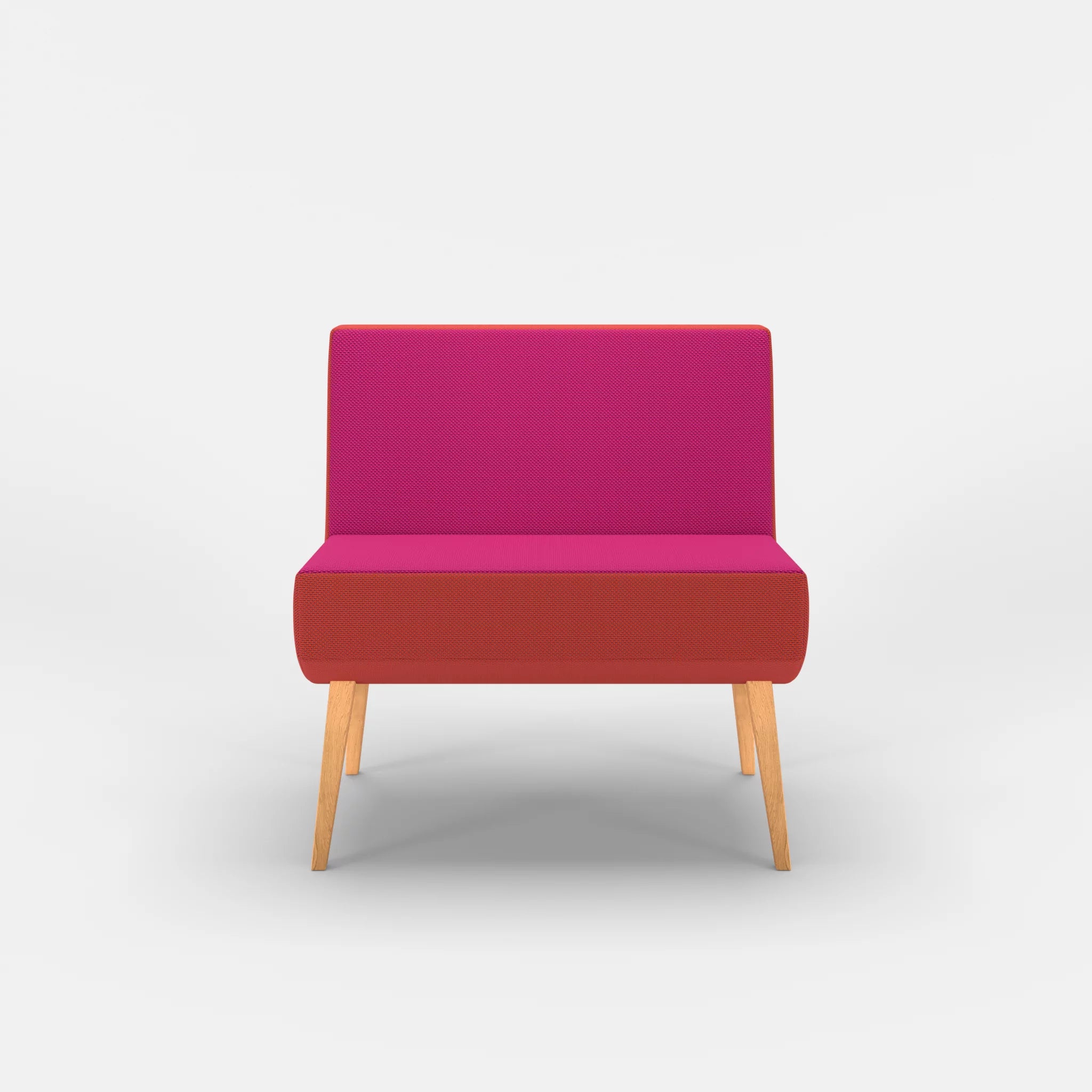 1 Sitzer Sitzbank Puck novummagenta in Magenta von vorne
