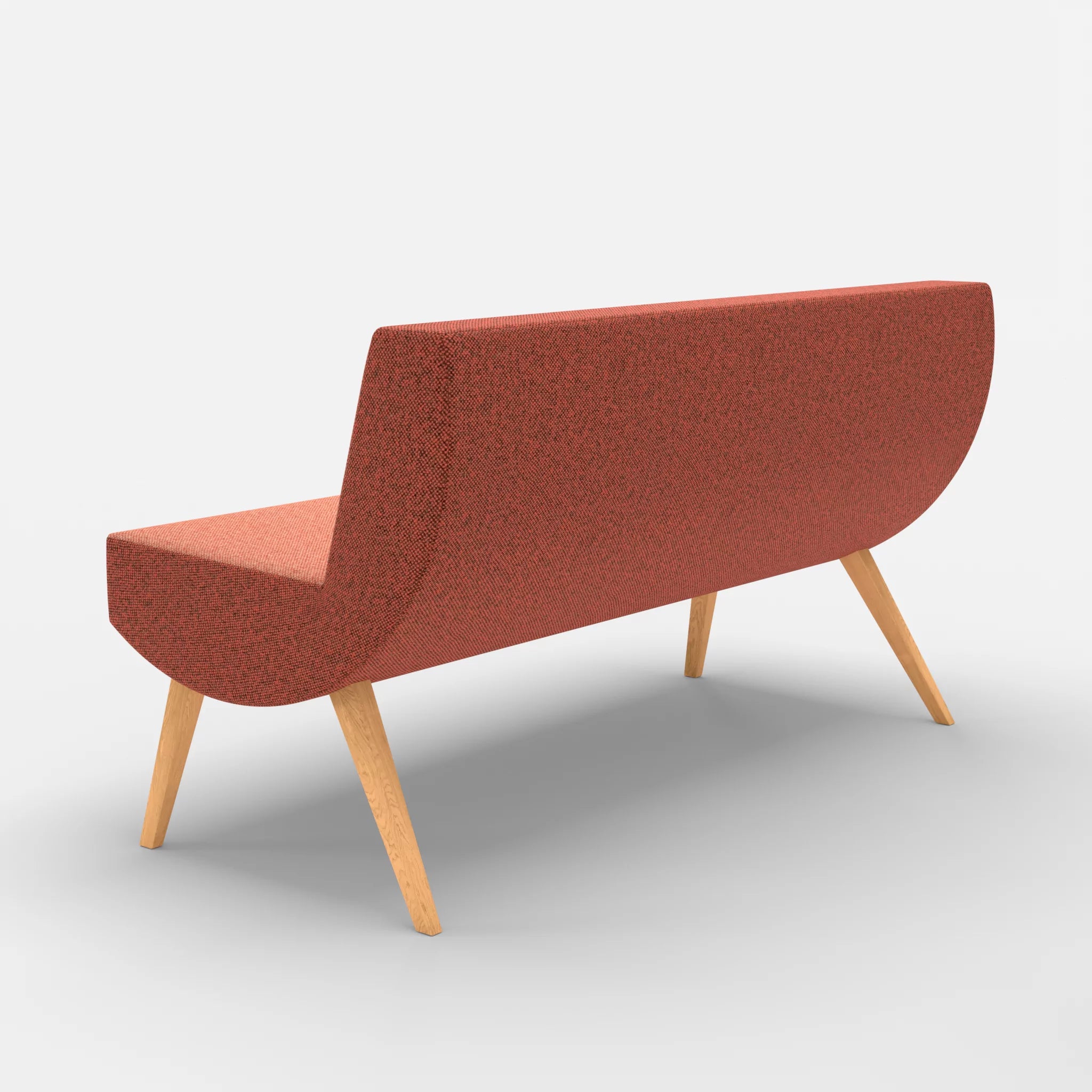 2 Sitzer Sitzbank Puck celia0217 in Orange von hinten