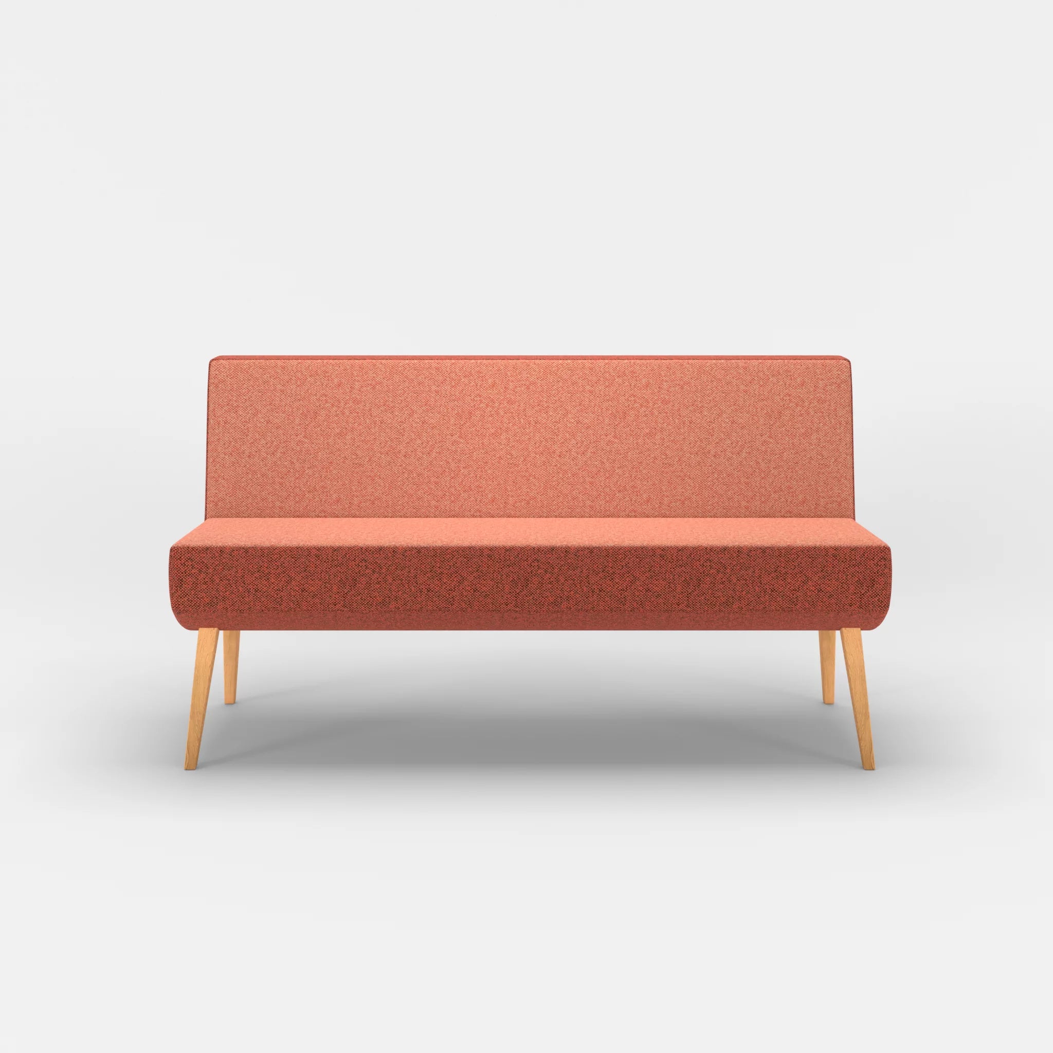 2 Sitzer Sitzbank Puck celia0217 in Orange von vorne