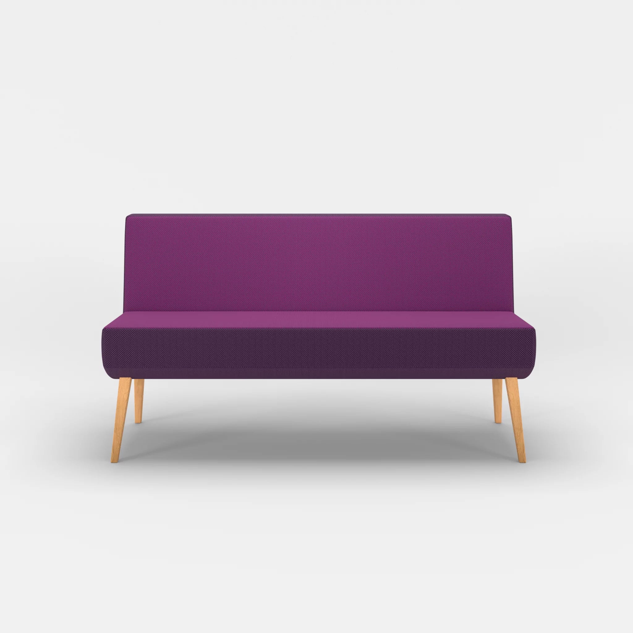 2 Sitzer Sitzbank Puck novumviola in Violett von vorne
