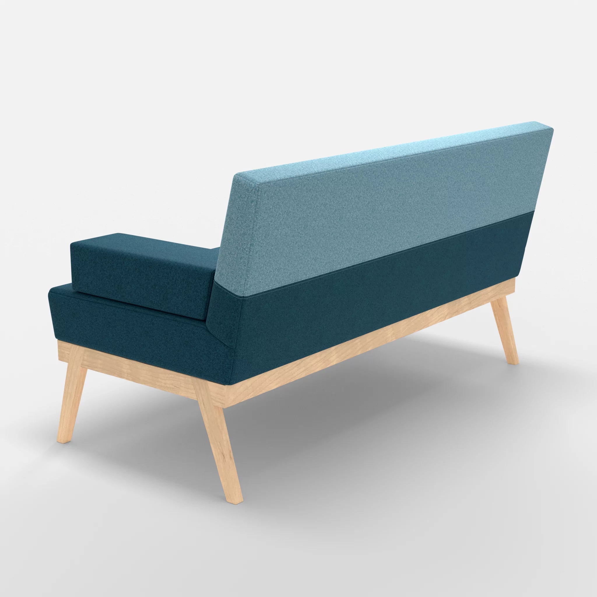 2er Sitzsofa Bauz celia0203-celia0209 in Blau und Türkis von hinten