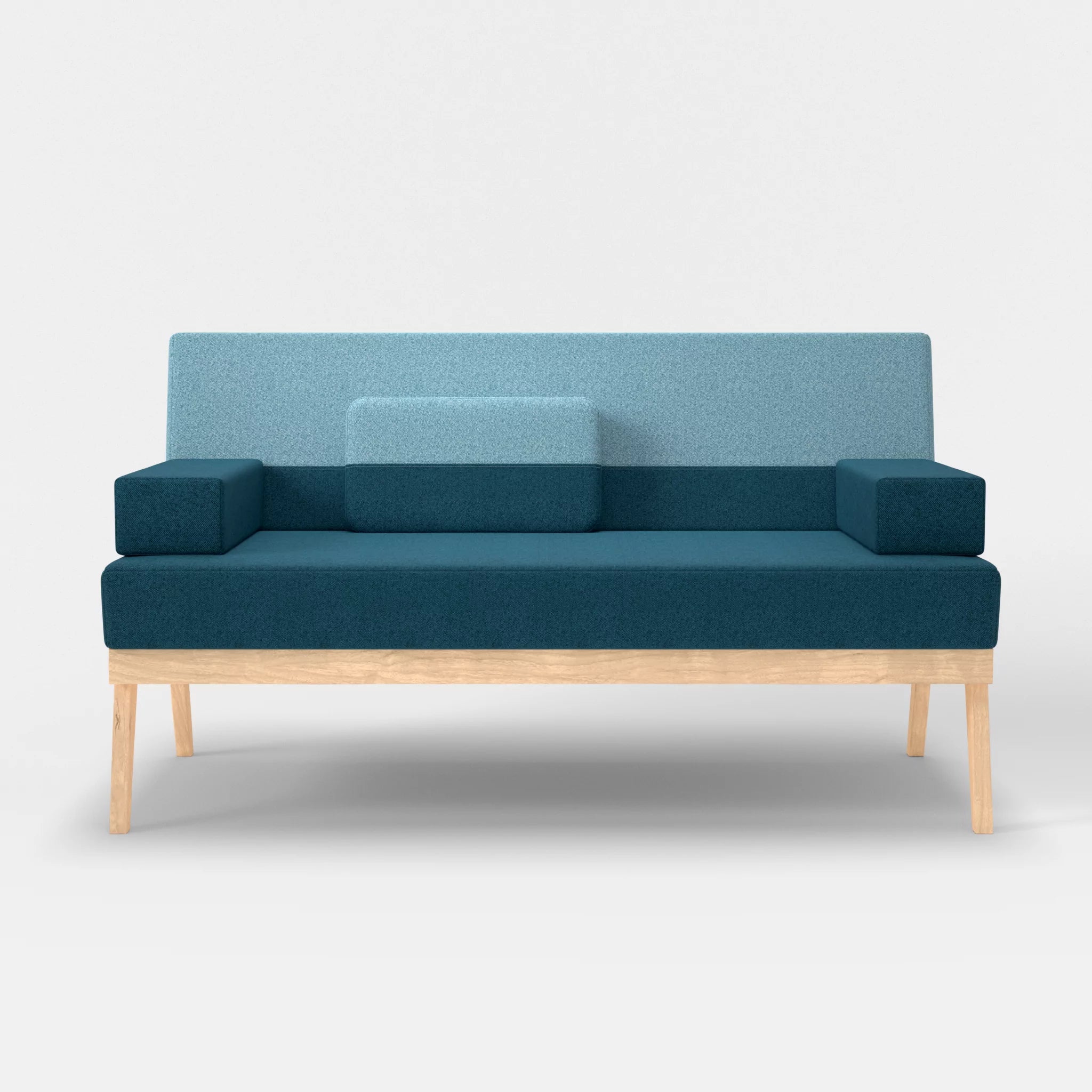 2er Sitzsofa Bauz celia0203-celia0209 in Blau und Türkis von vorne