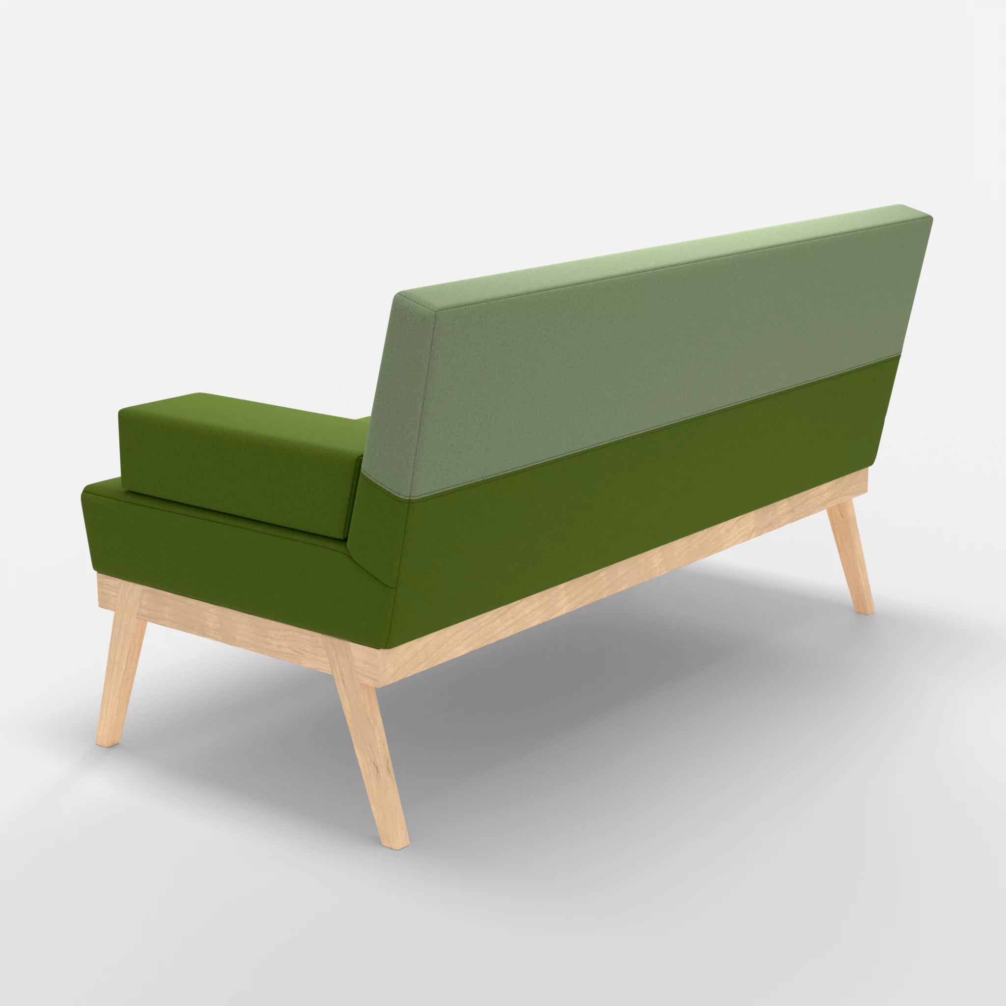 2er Sitzsofa Bauz dama0027-dama0042 in Grün und Hellgrün von hinten