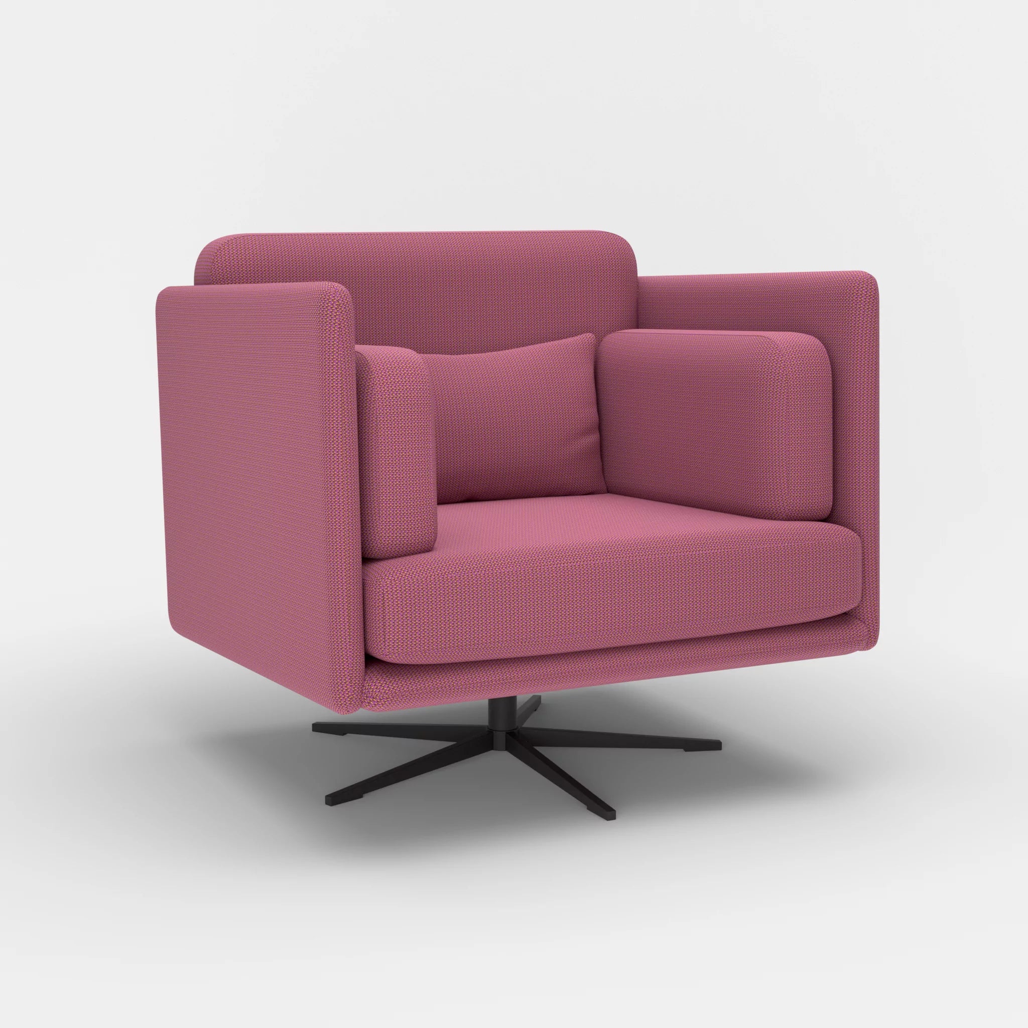 Loungesessel Egon credobreva-credobreva in Violett und Violett von der Seite