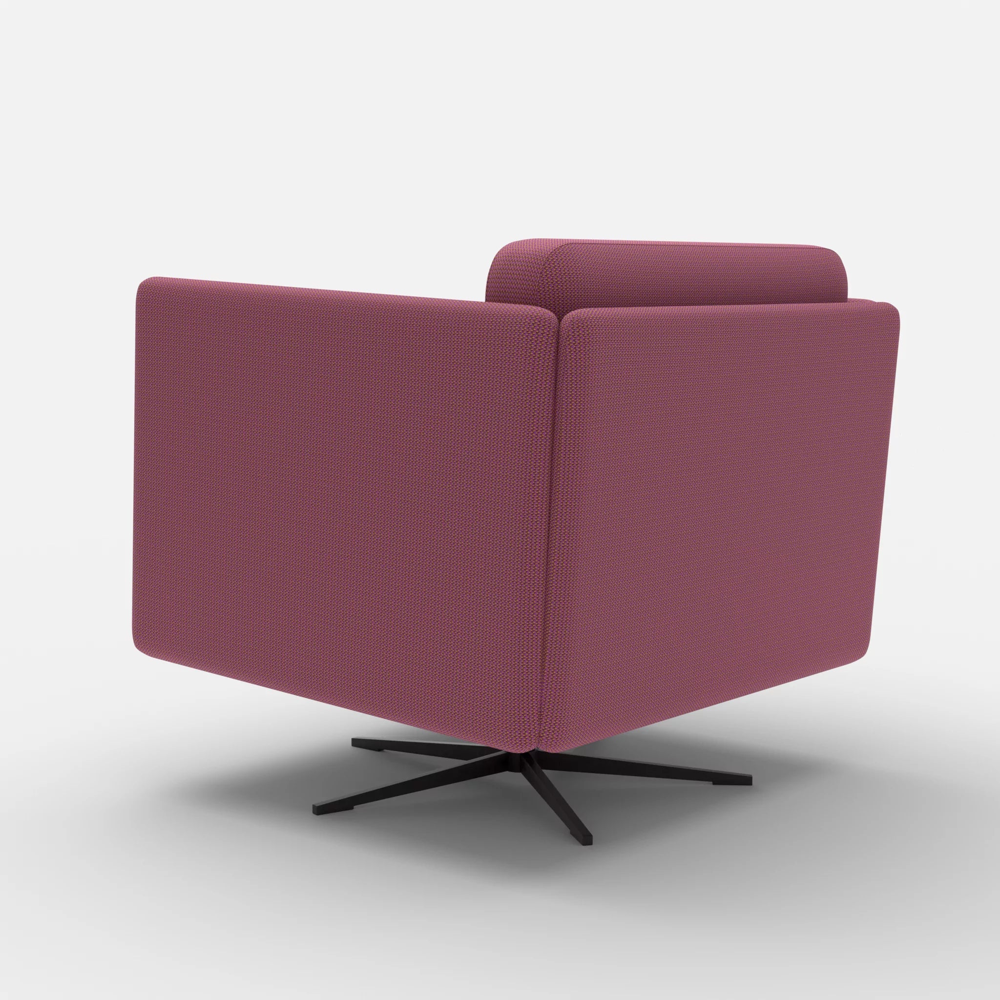 Loungesessel Egon credobreva-credobreva in Violett und Violett von hinten