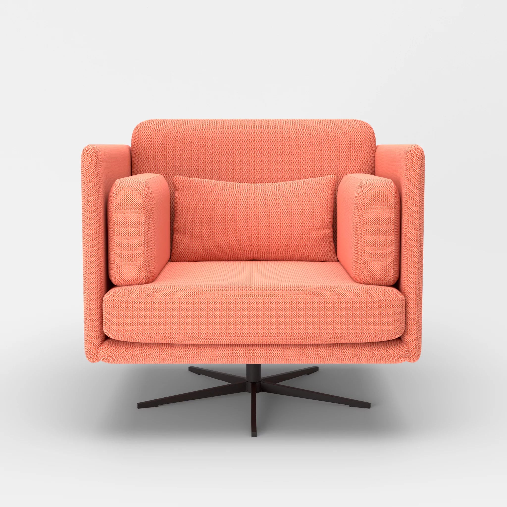 Loungesessel Egon credograpefruit-credograpefruit in Coral und Coral von vorne