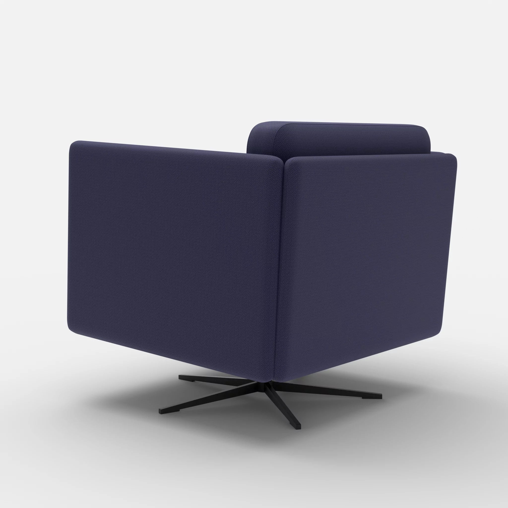 Loungesessel Egon credonavy-credonavy in Navy und Navy von hinten