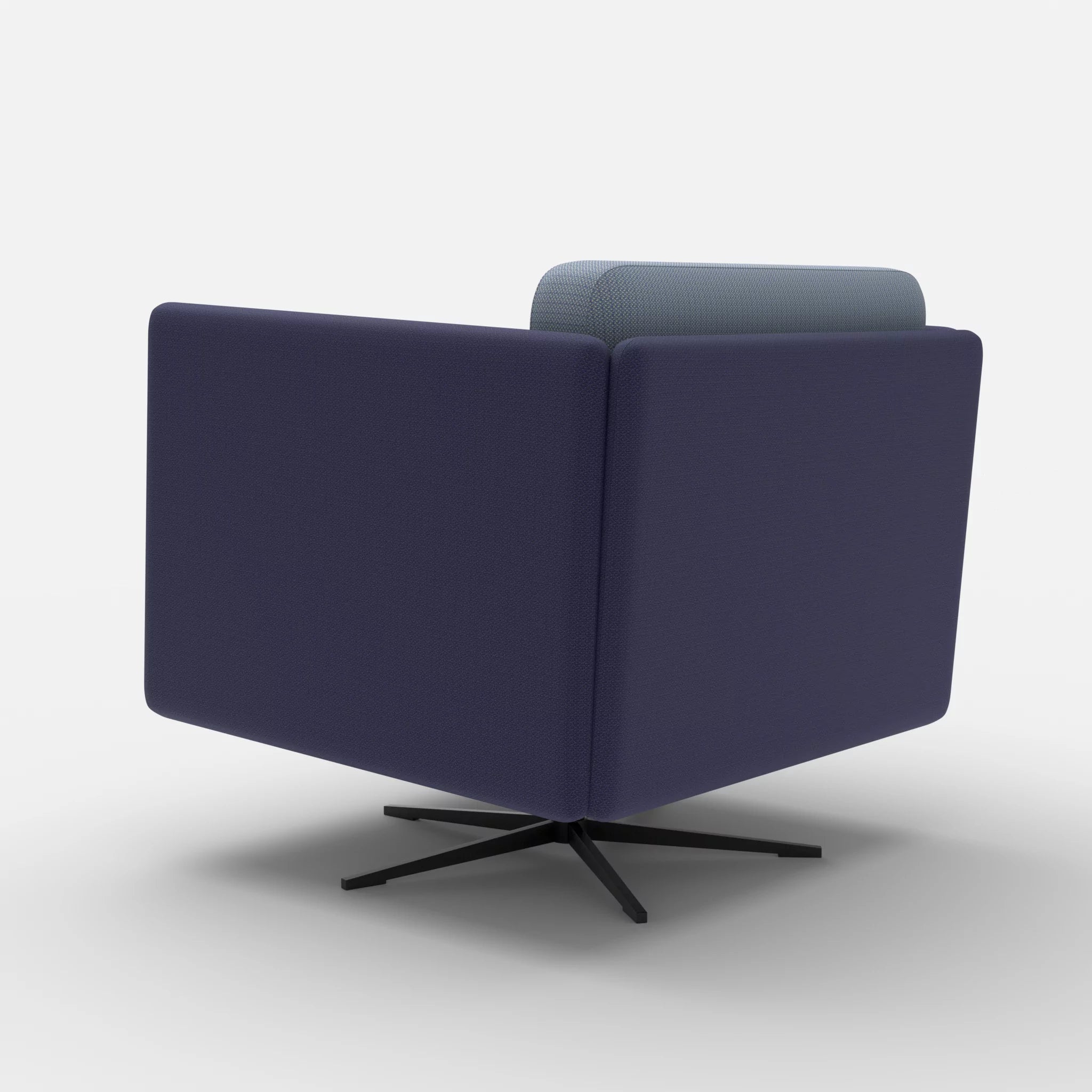 Loungesessel Egon credonavy-credosea in Navy und Blau von hinten