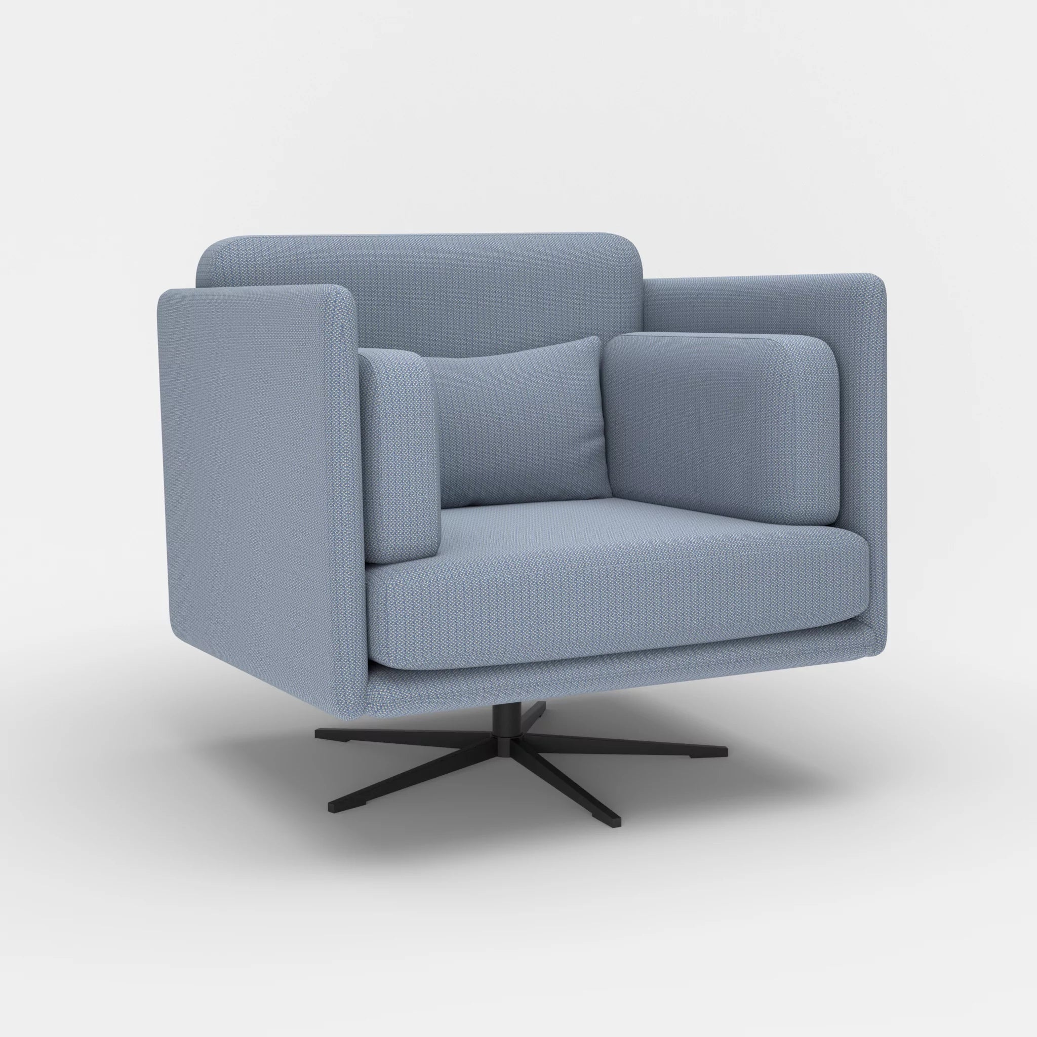 Loungesessel Egon credosea-credosea in Blau und Blau von der Seite
