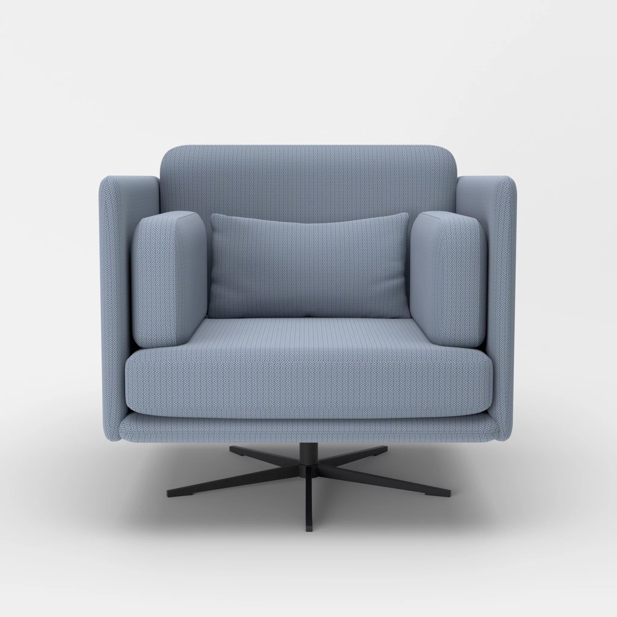 Loungesessel Egon credosea-credosea in Blau und Blau von vorne