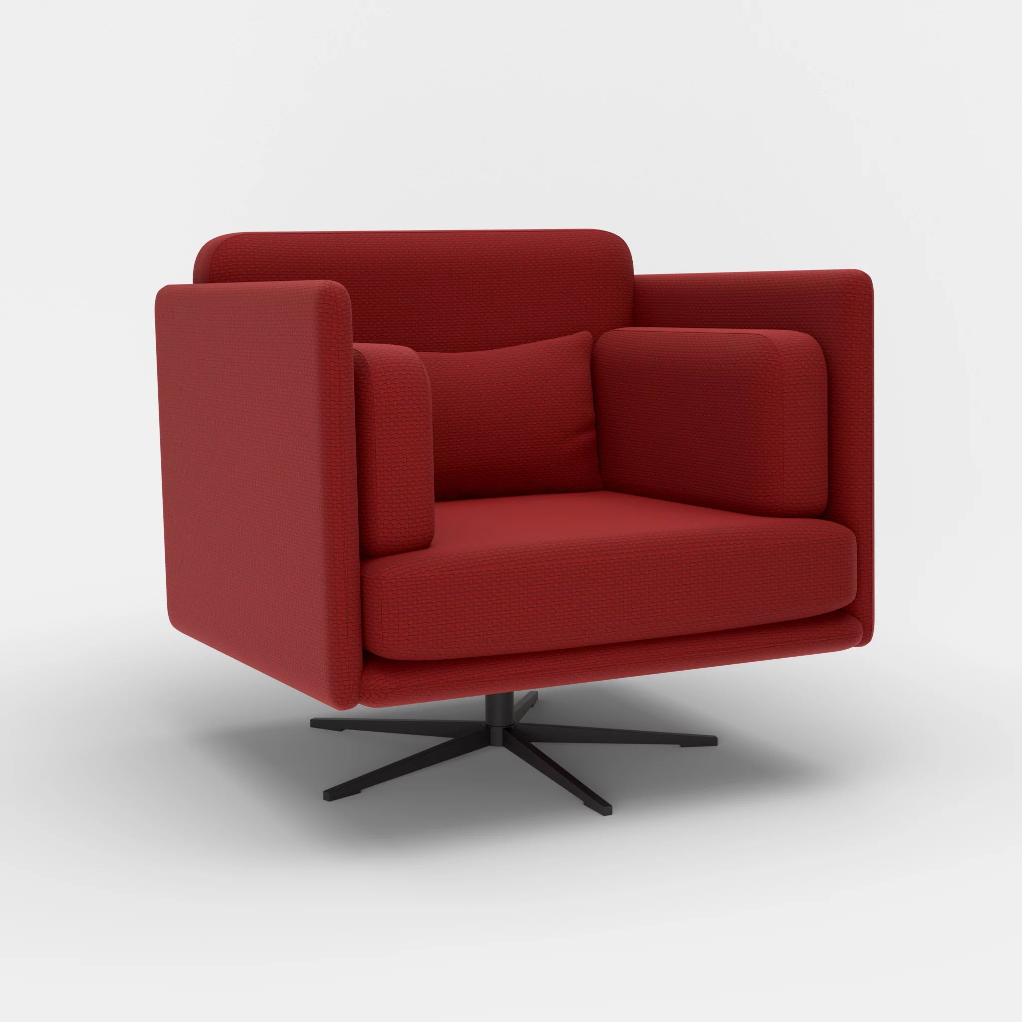 Loungesessel Egon nabucco4021-nabucco4021 in Rot und Rot von der Seite
