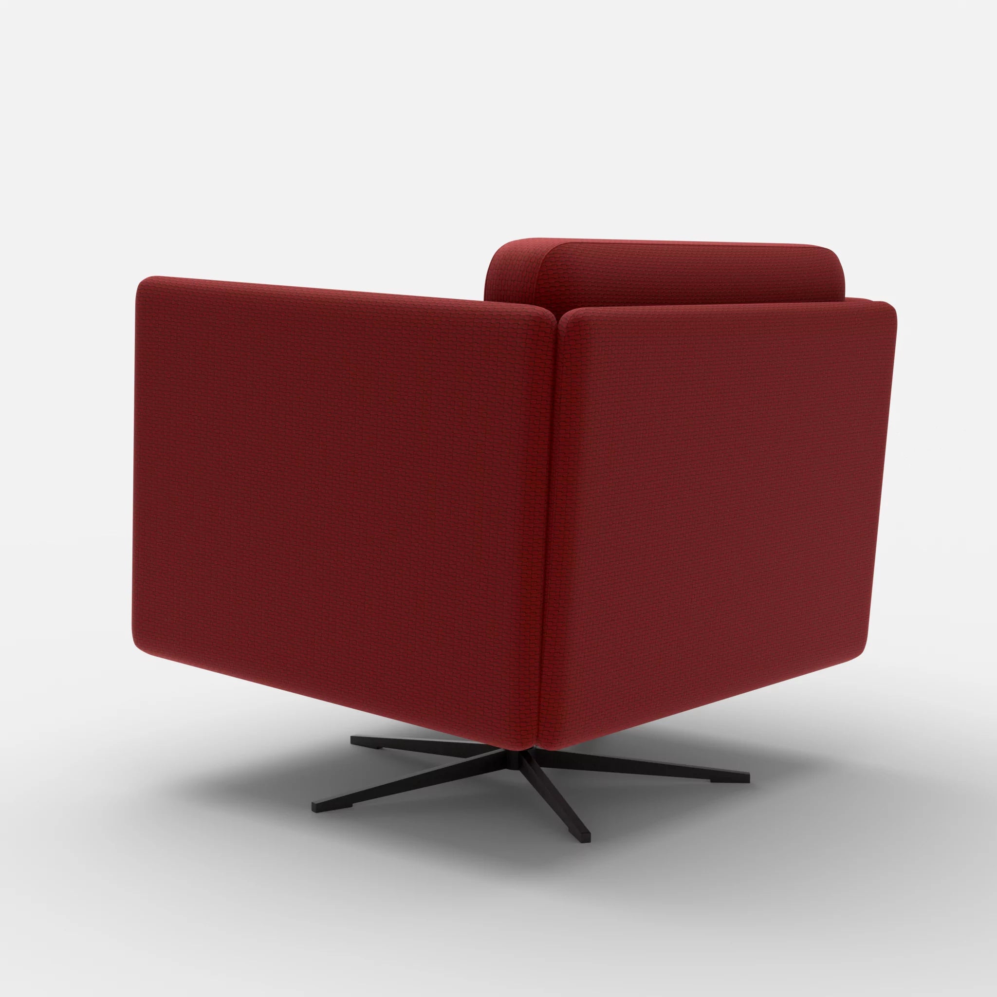 Loungesessel Egon nabucco4021-nabucco4021 in Rot und Rot von hinten