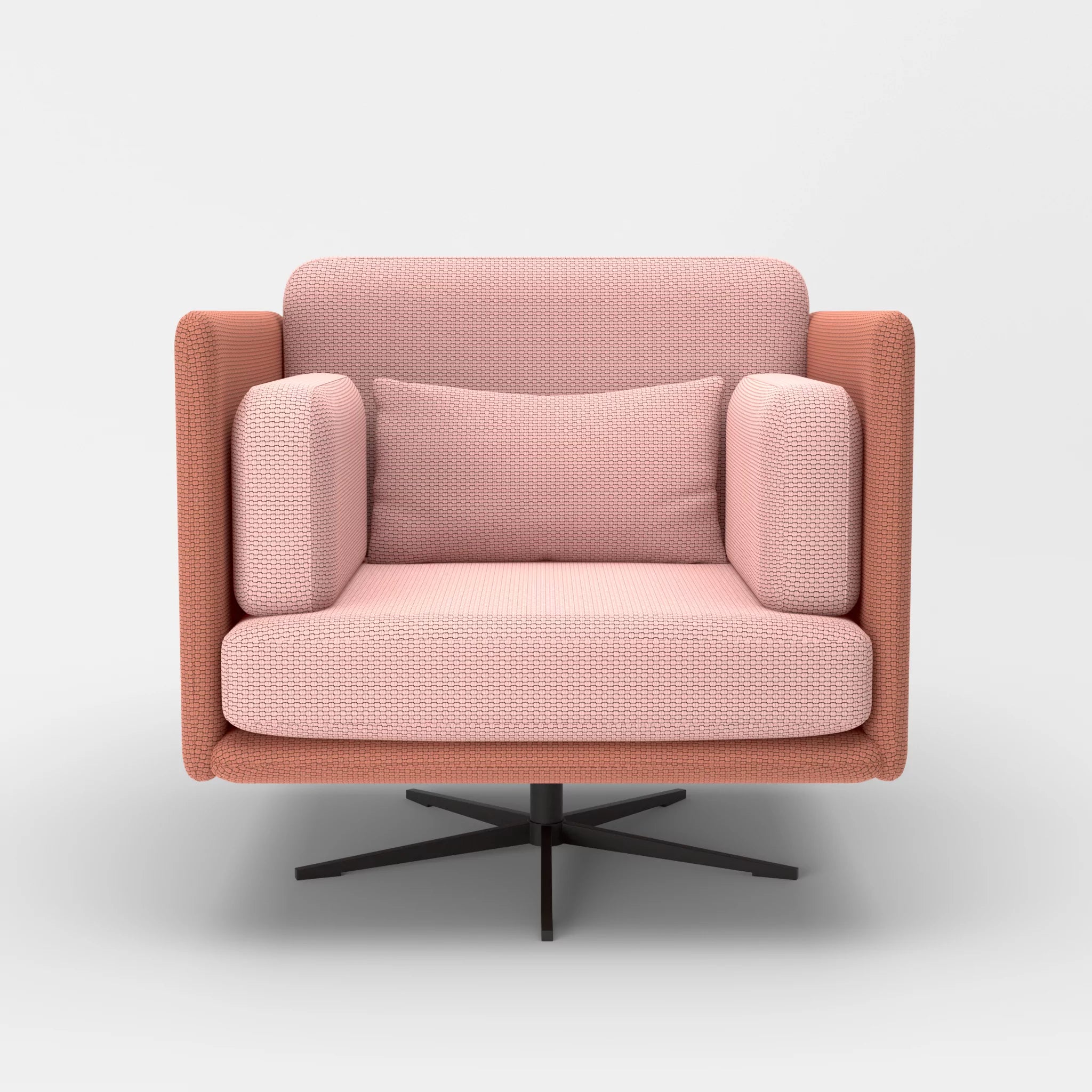 Loungesessel Egon nabucco4037-nabucco4022 in Terracotta und Rosa von vorne